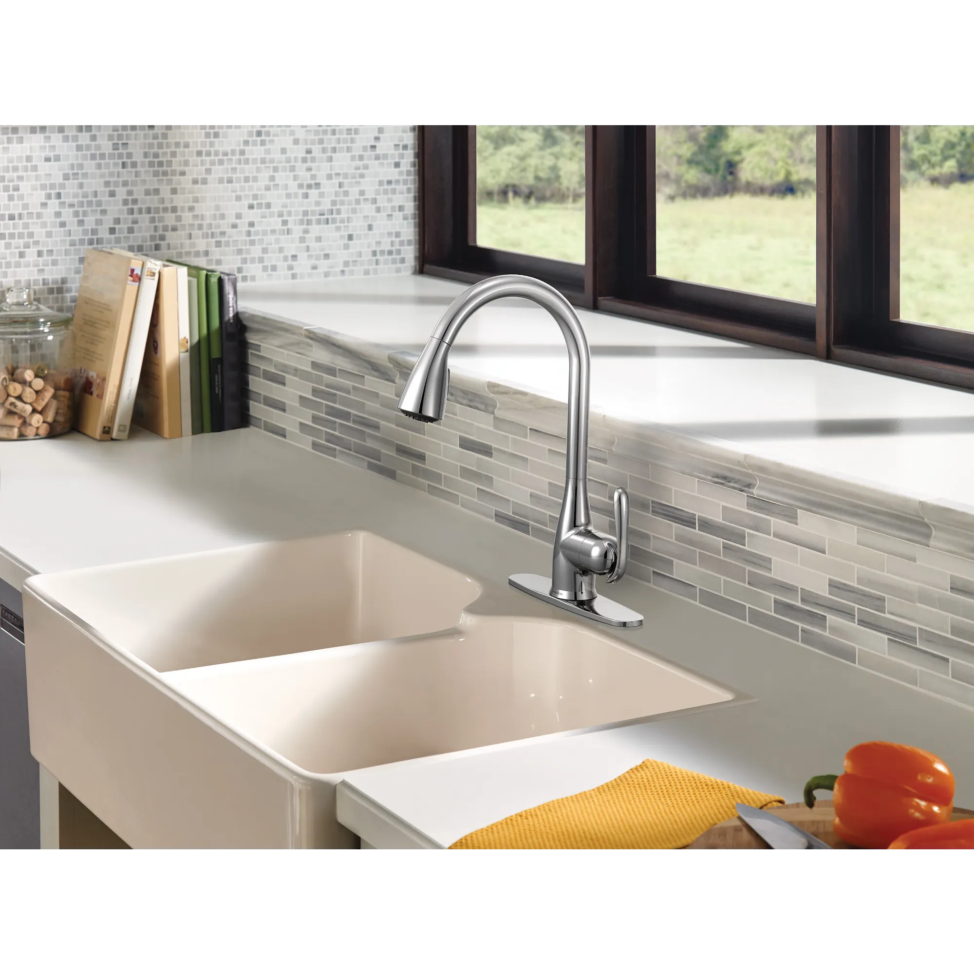 Haysfield One-Handle High Arc Kitchen Faucet - Image 3
