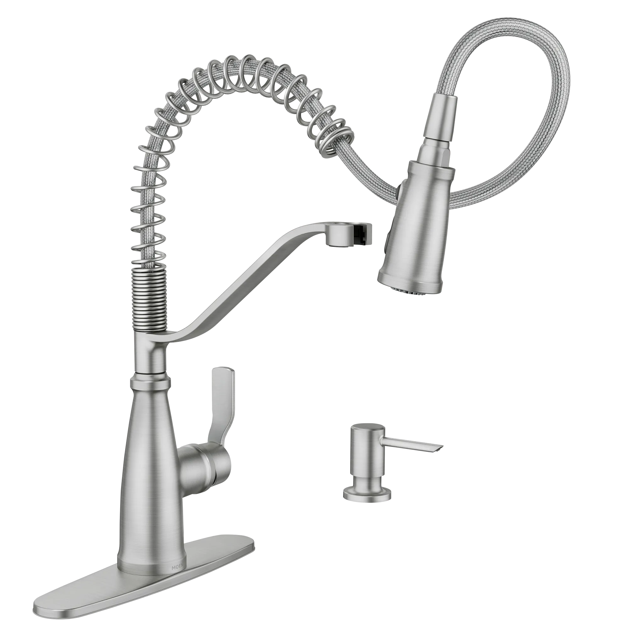 Nolia One-Handle Pre-Rinse Spring Pulldown Kitchen Faucet - Image 27
