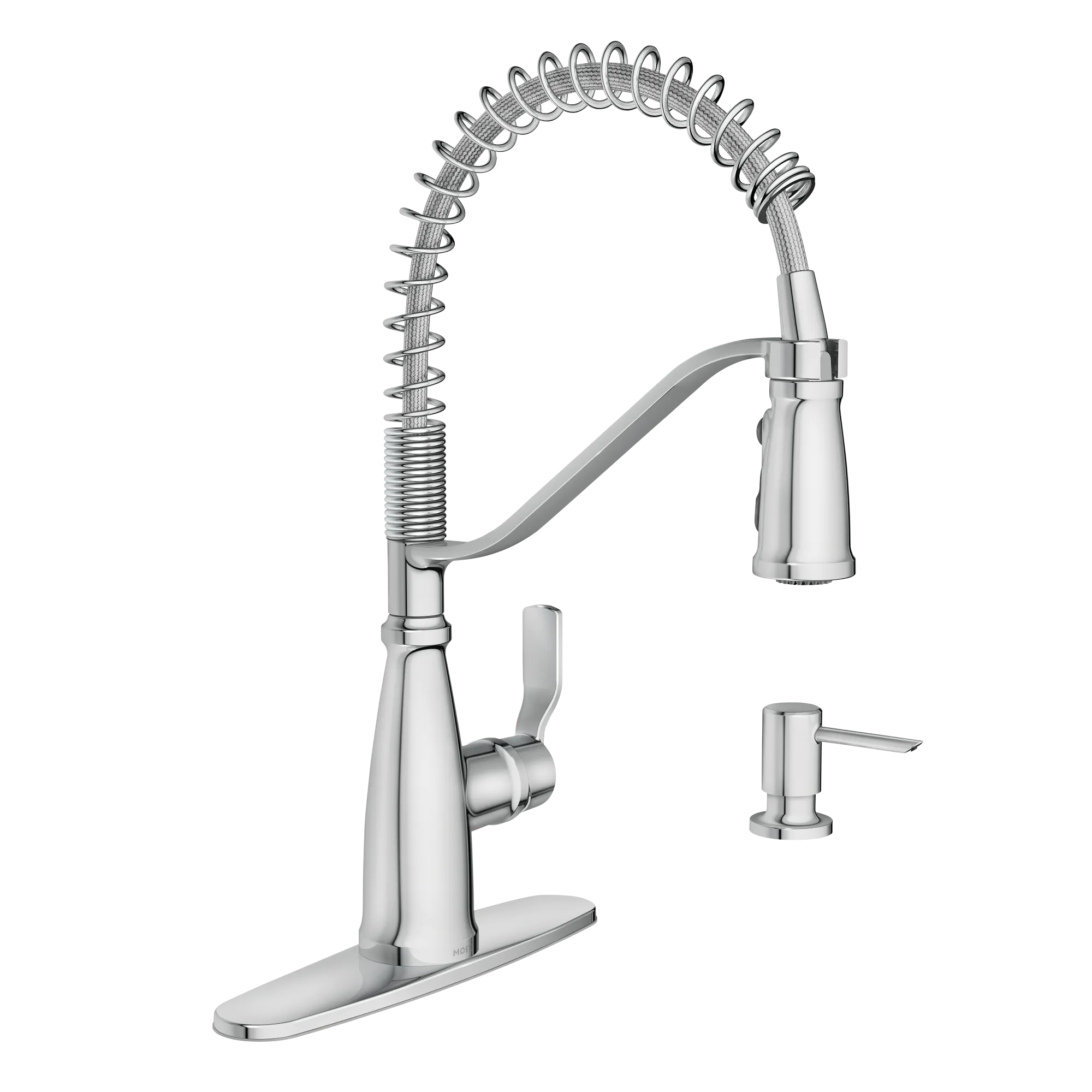 Nolia One-Handle Pre-Rinse Spring Pulldown Kitchen Faucet - Image 9