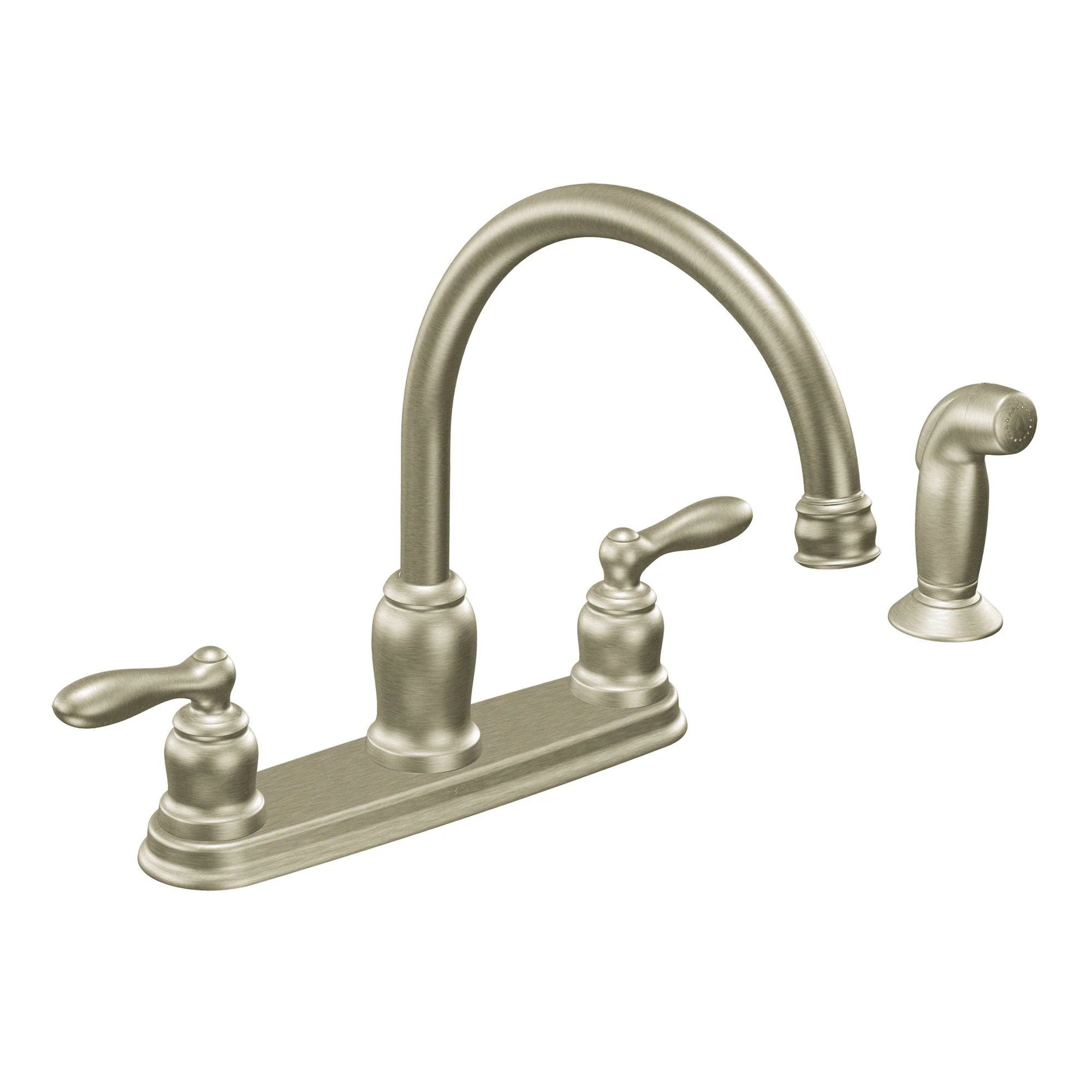 Caldwell Chrome two-handle high arc kitchen faucet - Image 3