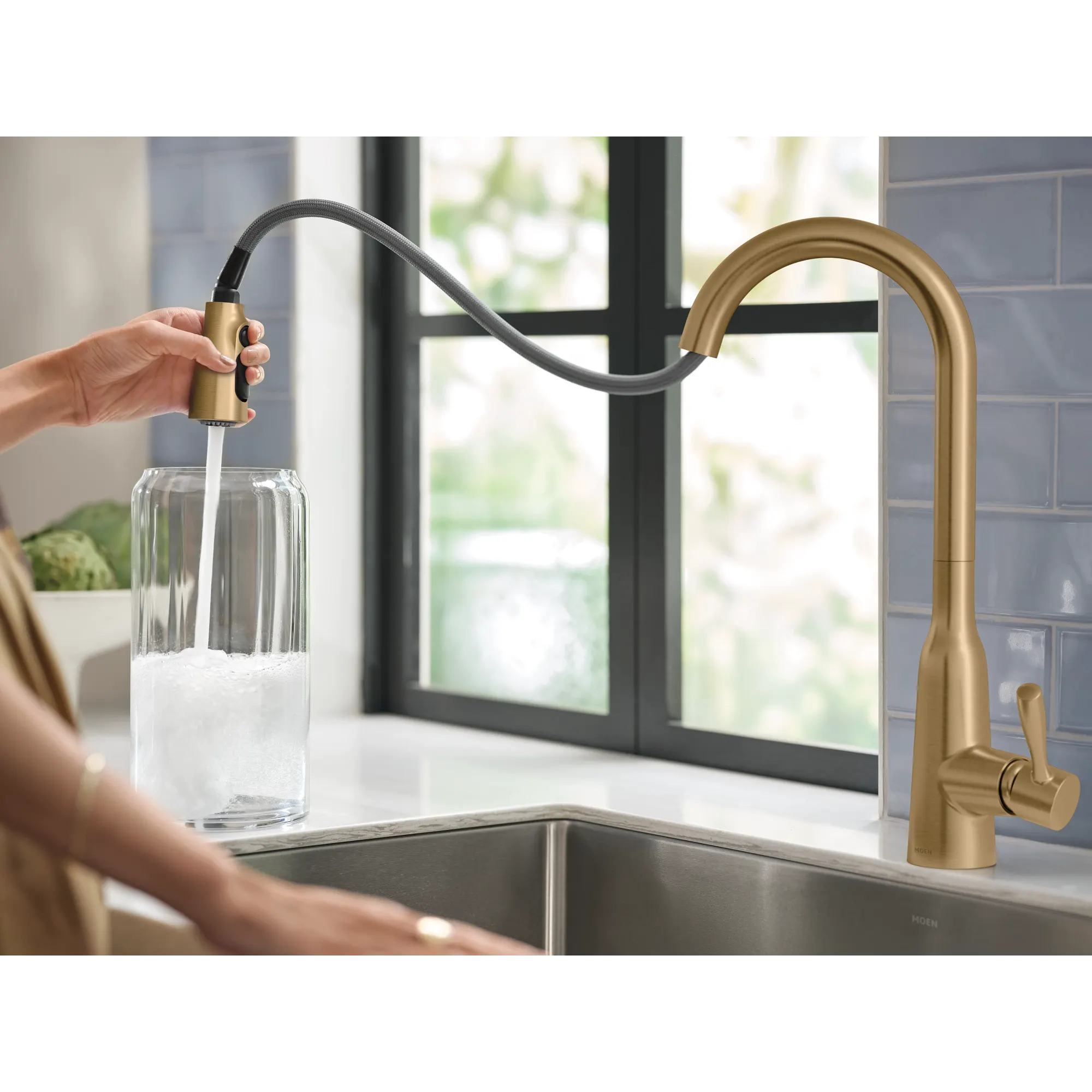 Orivesi One-Handle High Arc Pulldown Kitchen Faucet - Image 38