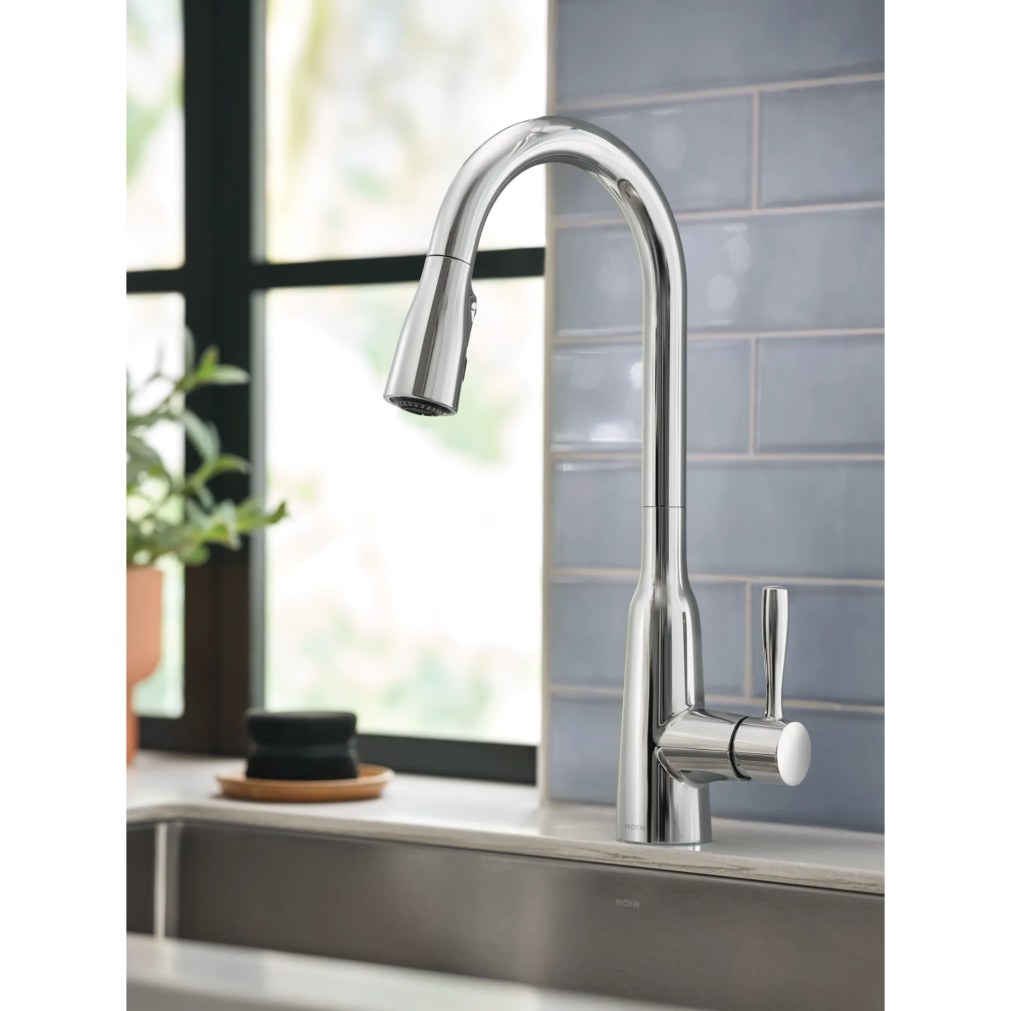 Orivesi One-Handle High Arc Pulldown Kitchen Faucet - Image 7