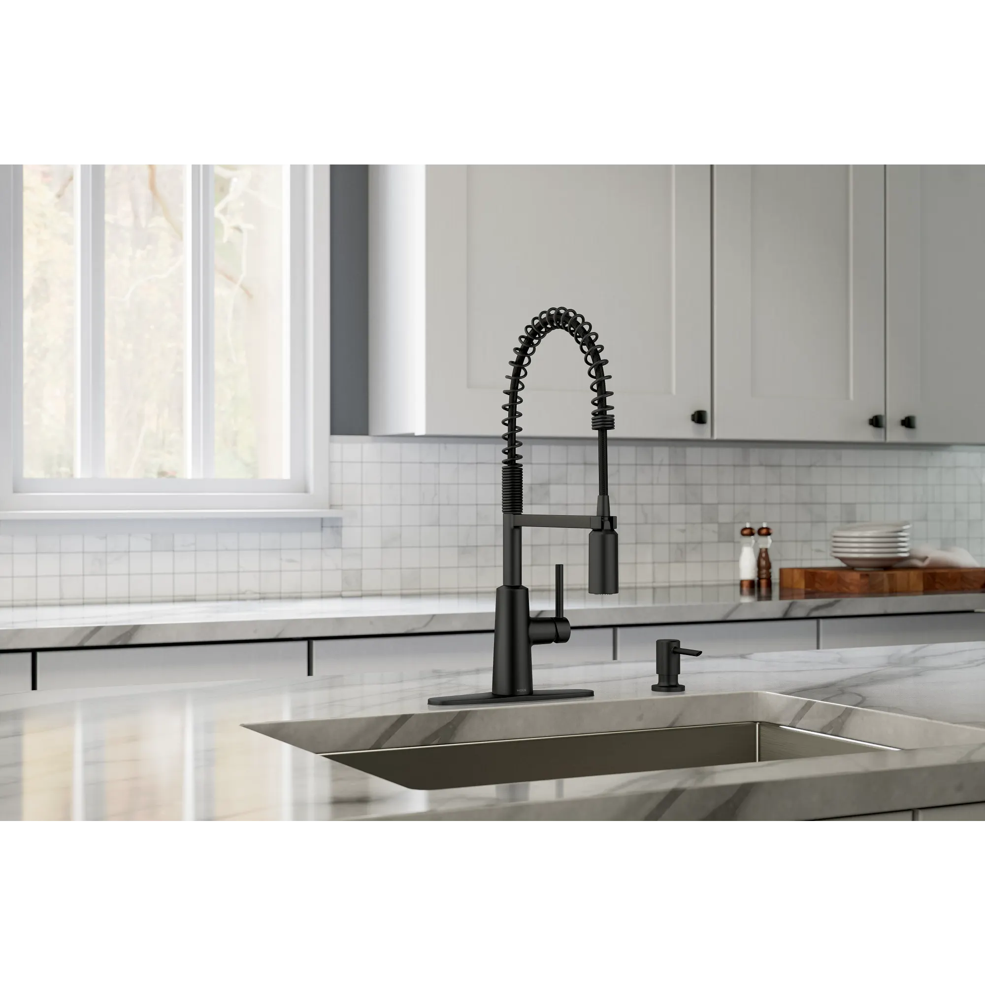 Nori One-Handle Pre-Rinse Spring Pulldown Kitchen Faucet - Image 6