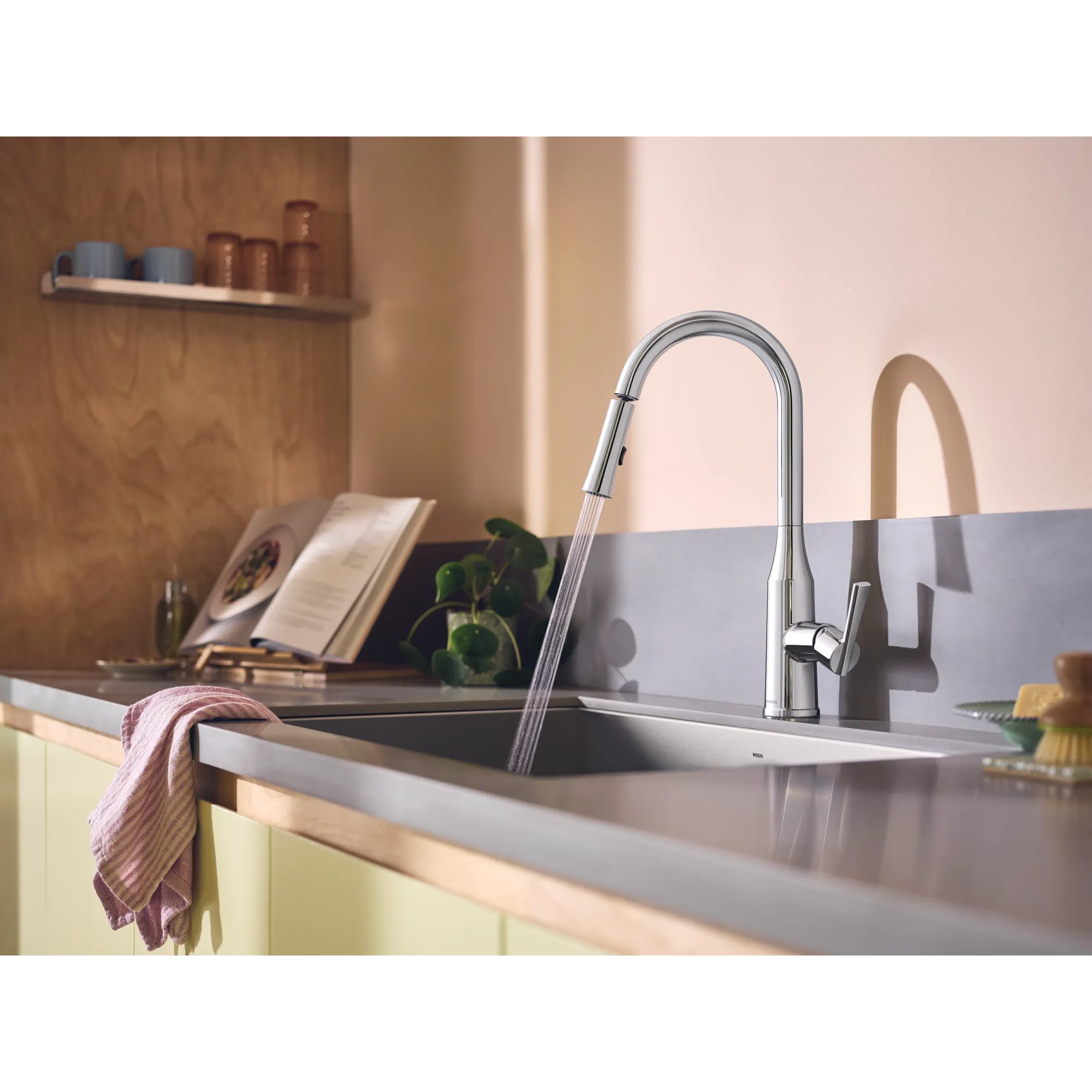 Skiles One-Handle Pulldown Kitchen Faucet with Swivel Control - Image 6
