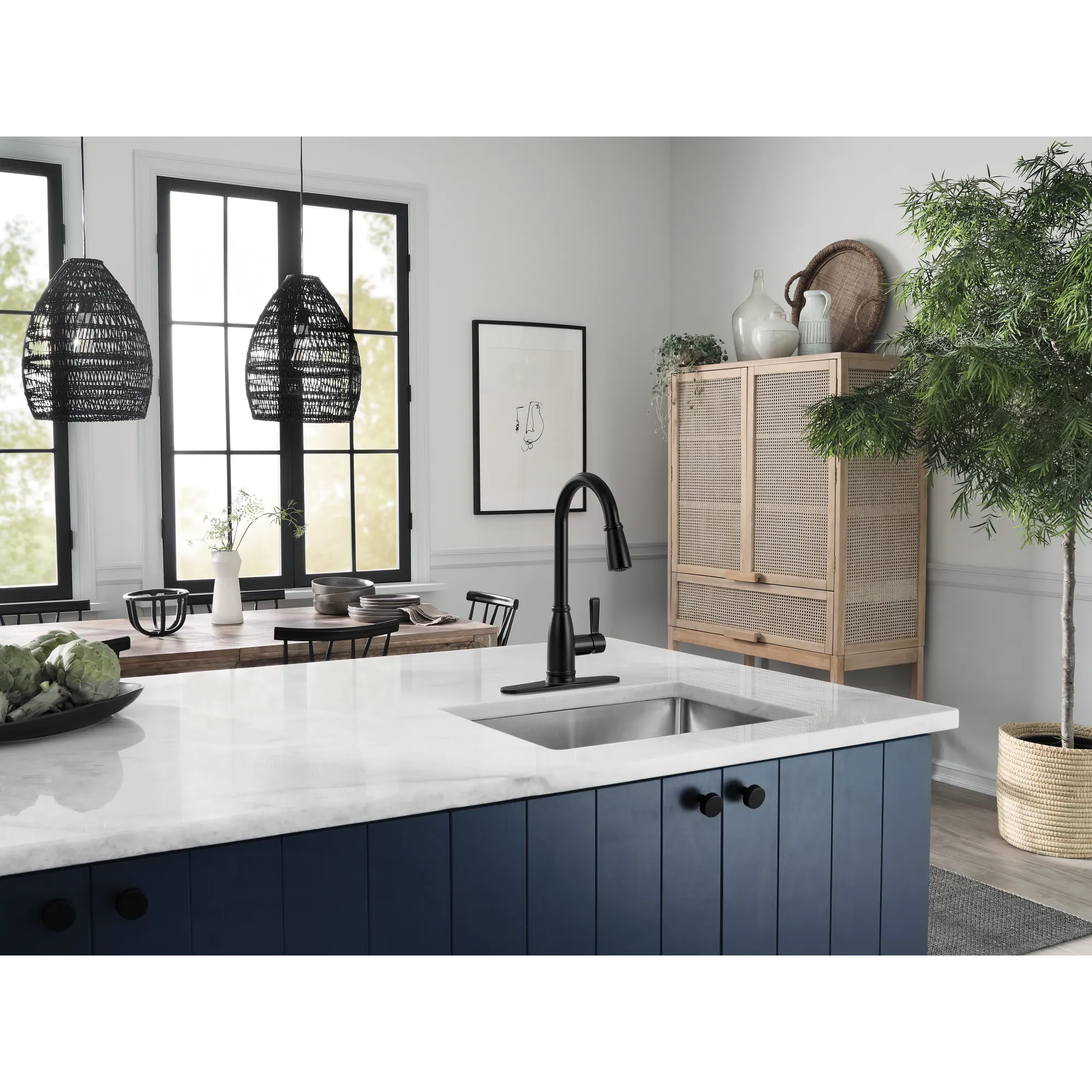 Lilibeth One-Handle High Arc Pulldown Kitchen Faucet - Image 3