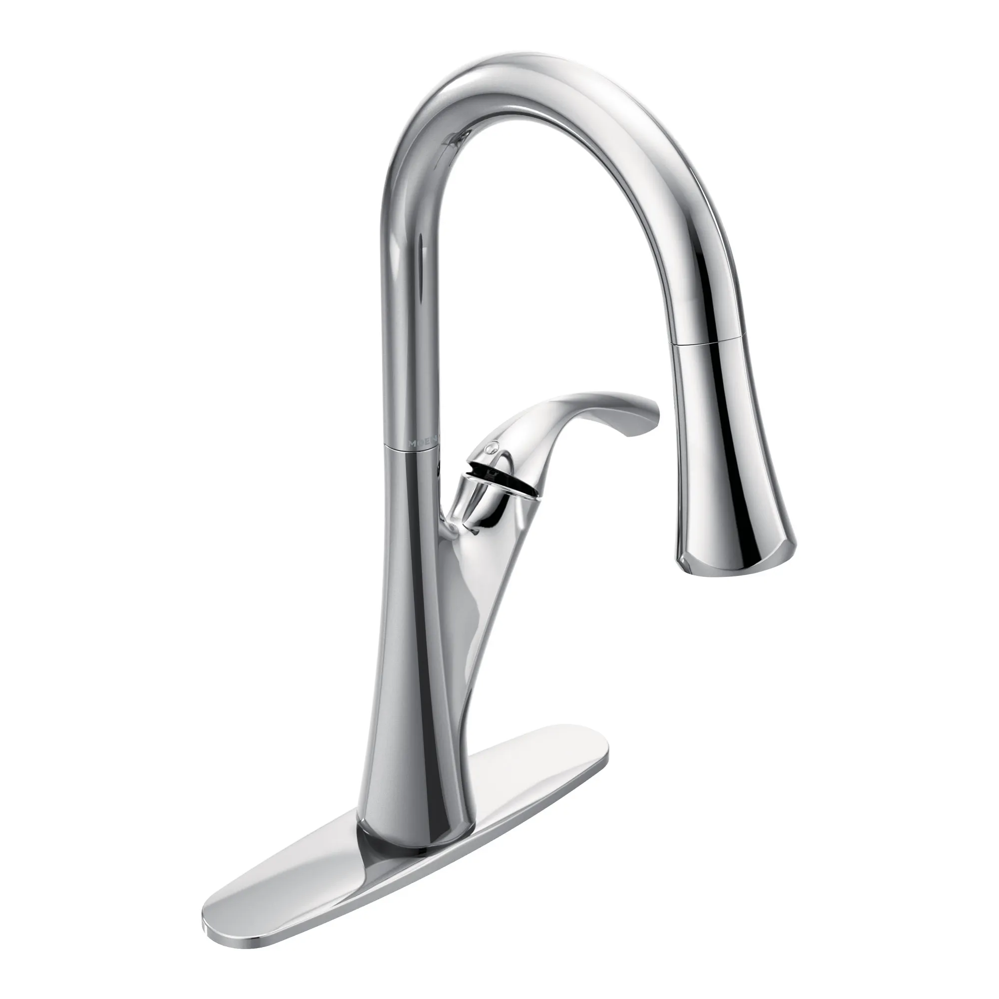 Notch Chrome One-Handle High Arc Pulldown Kitchen Faucet - Image 7