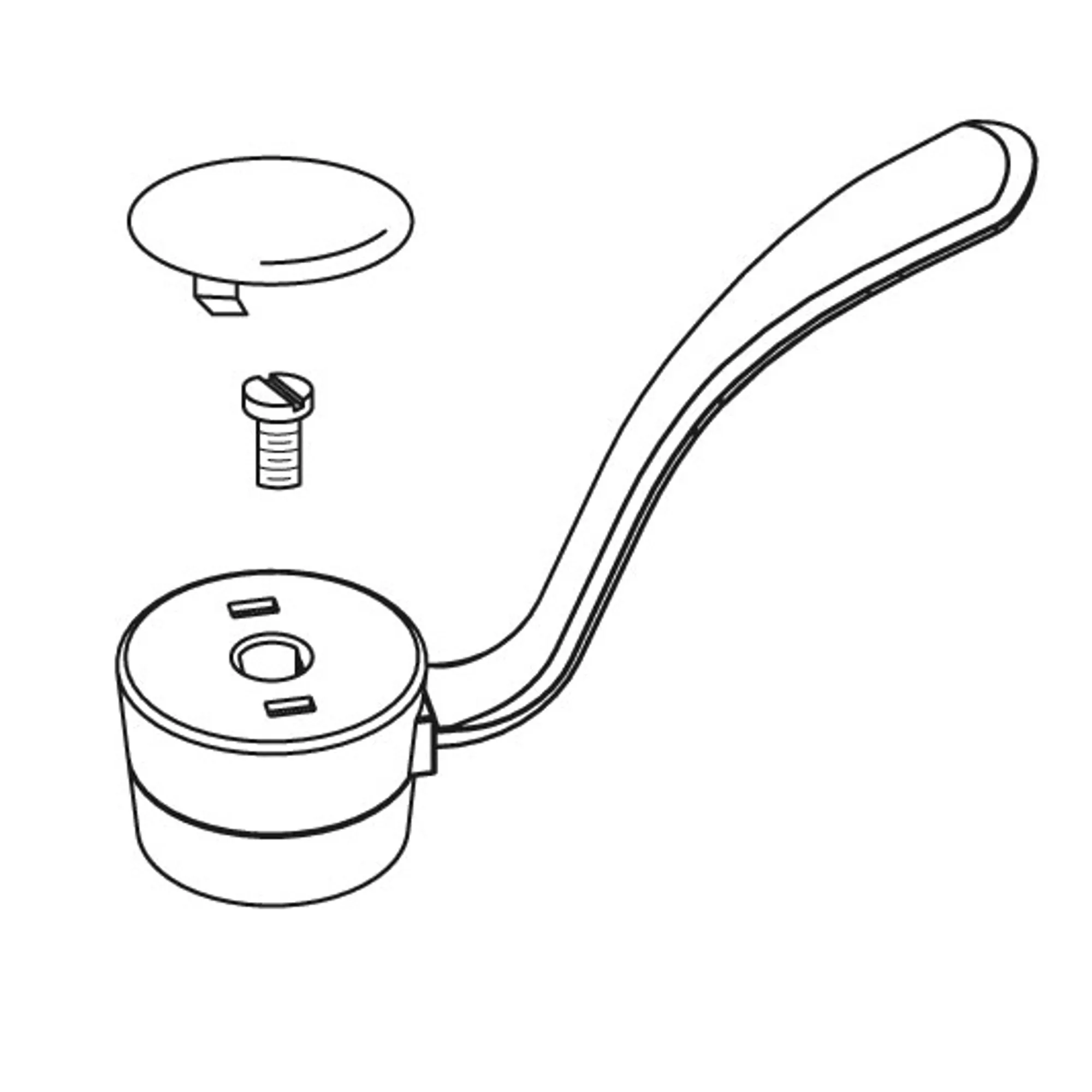 Commercial Lever Handle Kit, One-Handle Kitchen, 4" - Image 2