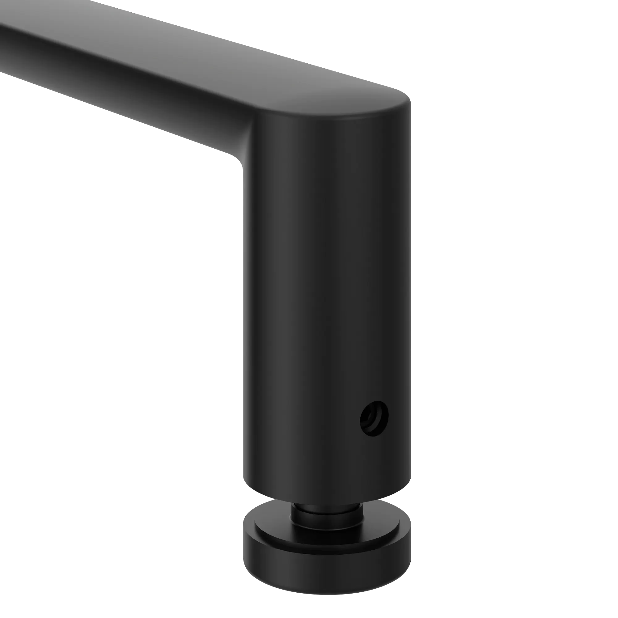 Contemporary Chrome 18" shower door towel bar - Image 6