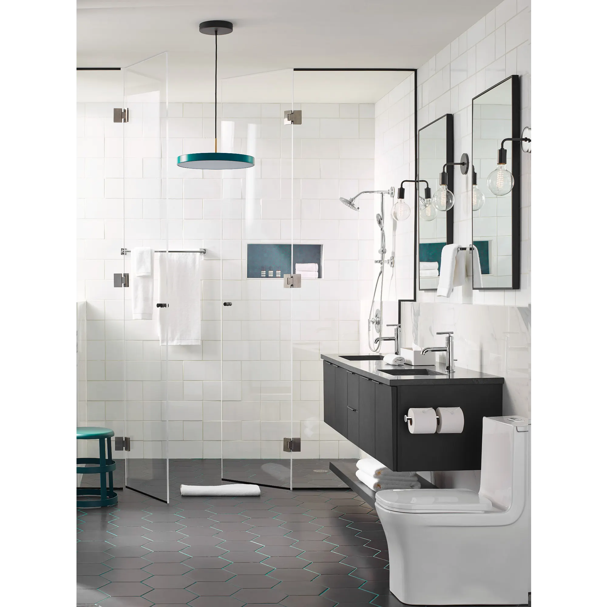 Triva Chrome 9" hand towel bar - Image 5