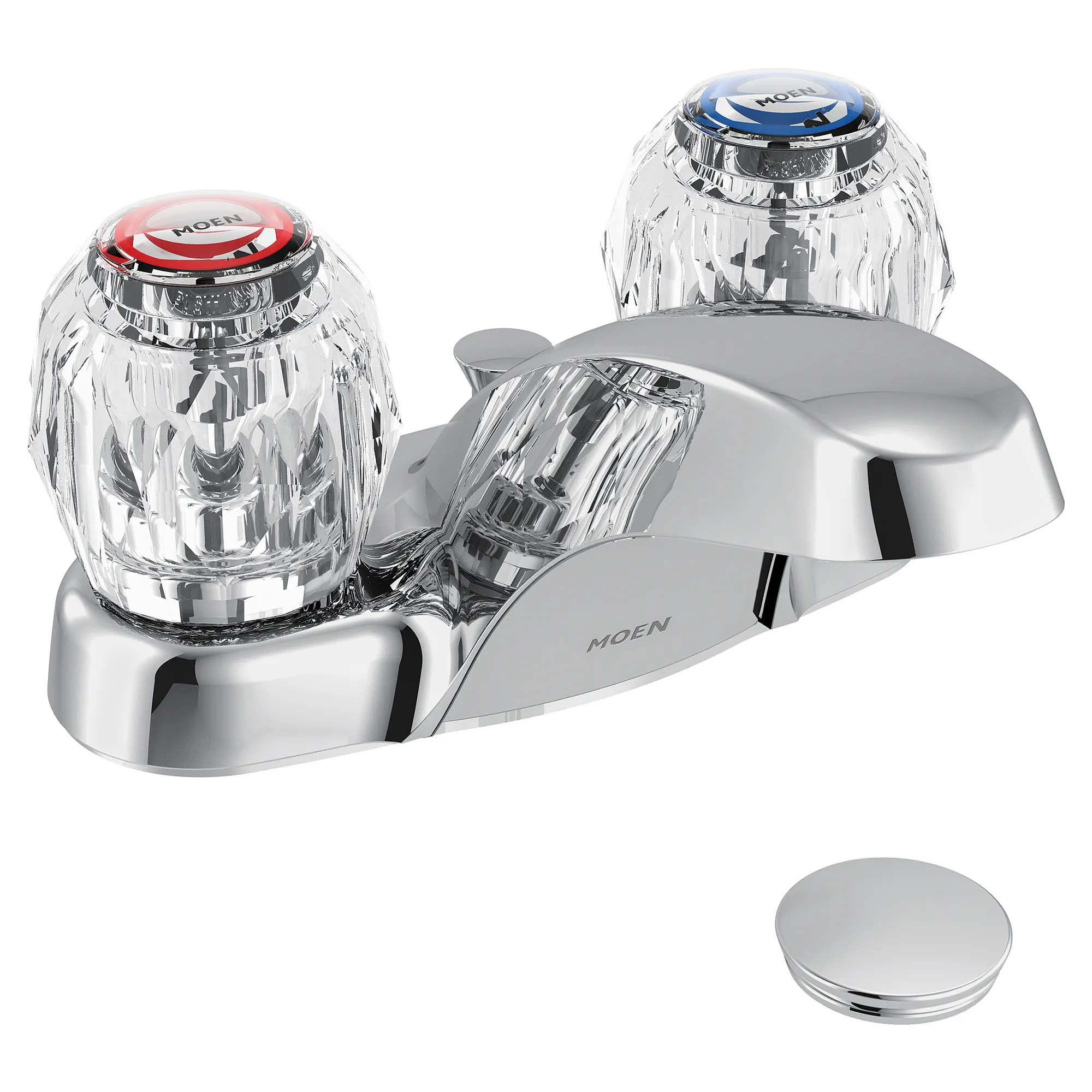Chateau Chrome two-handle low arc bathroom faucet - Image 2