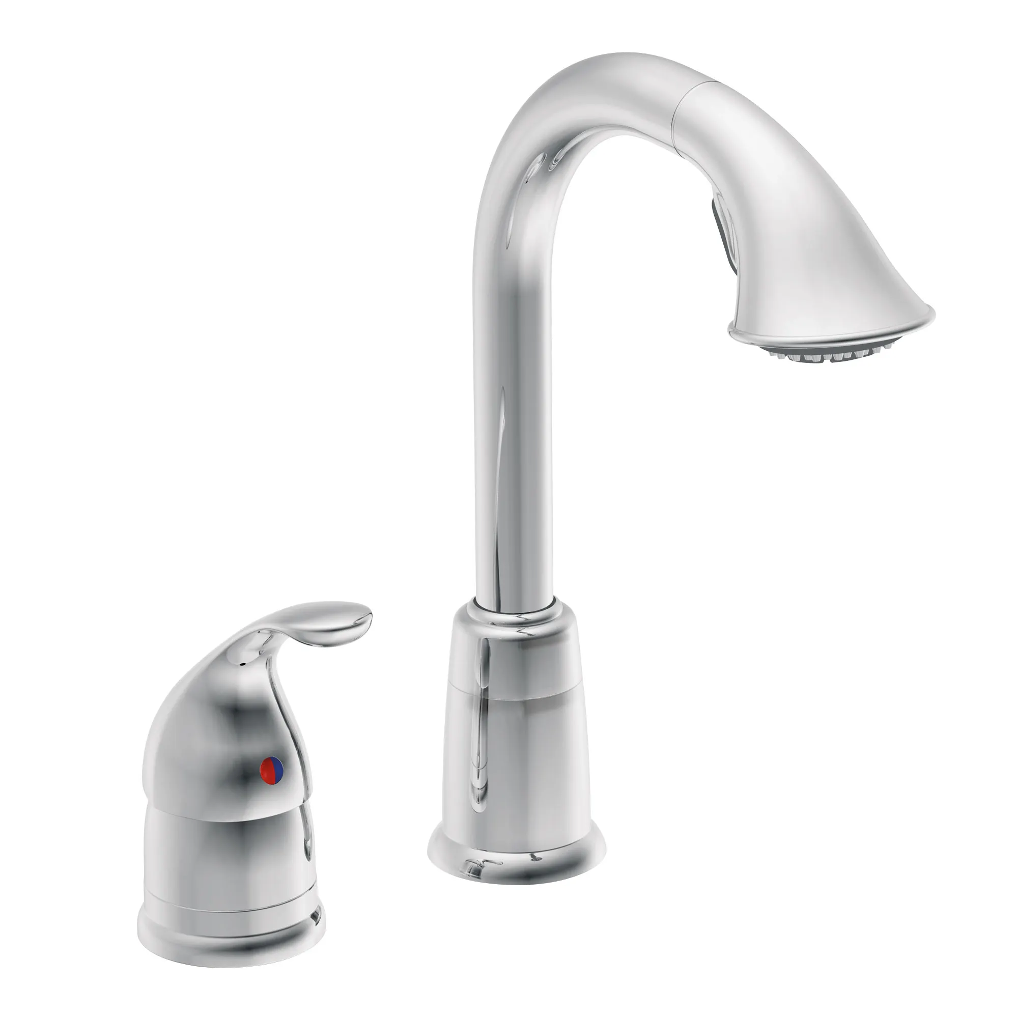 Camerist Chrome one-handle high arc pulldown bar faucet - Image 2