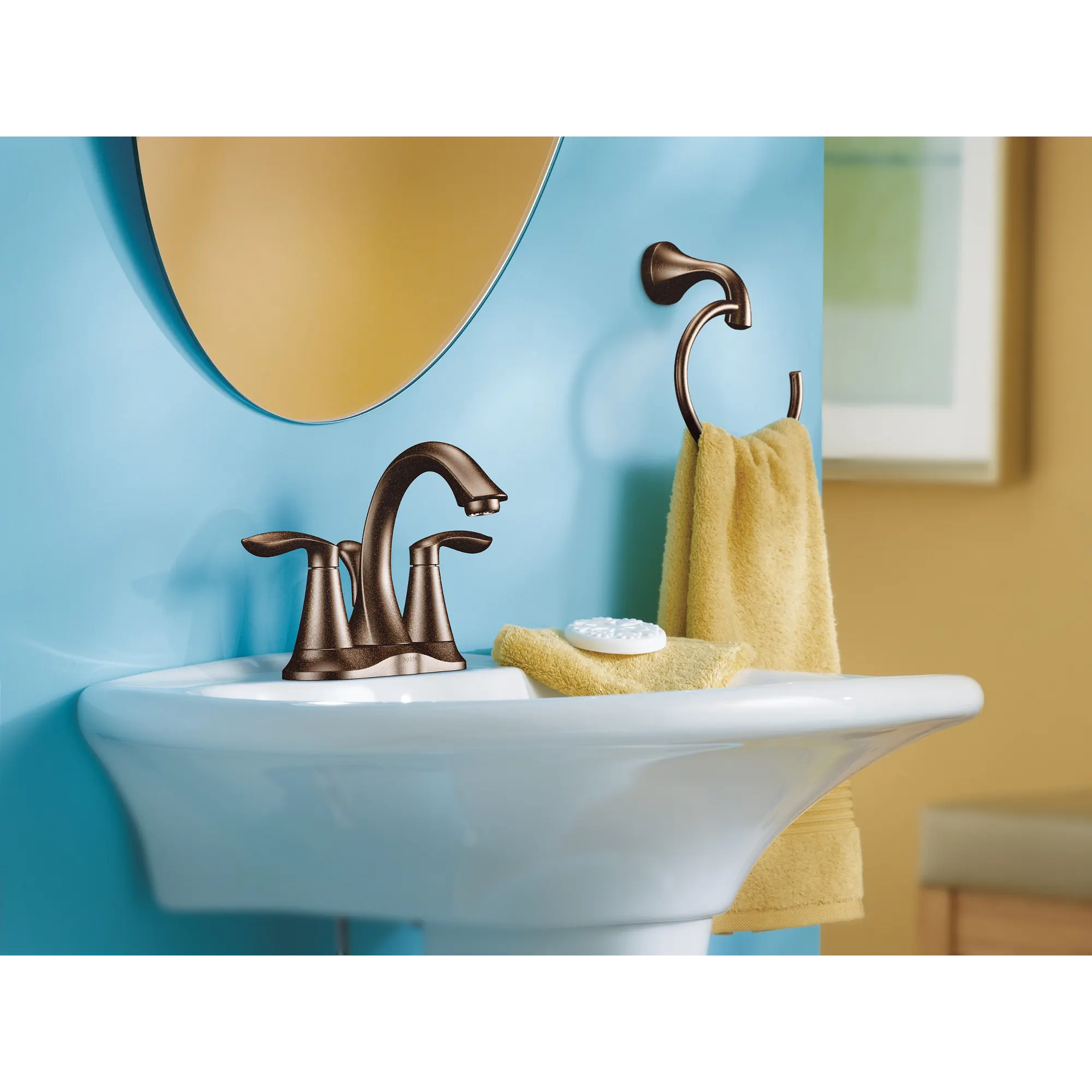 Eva Chrome two-handle high arc bathroom faucet - Image 5