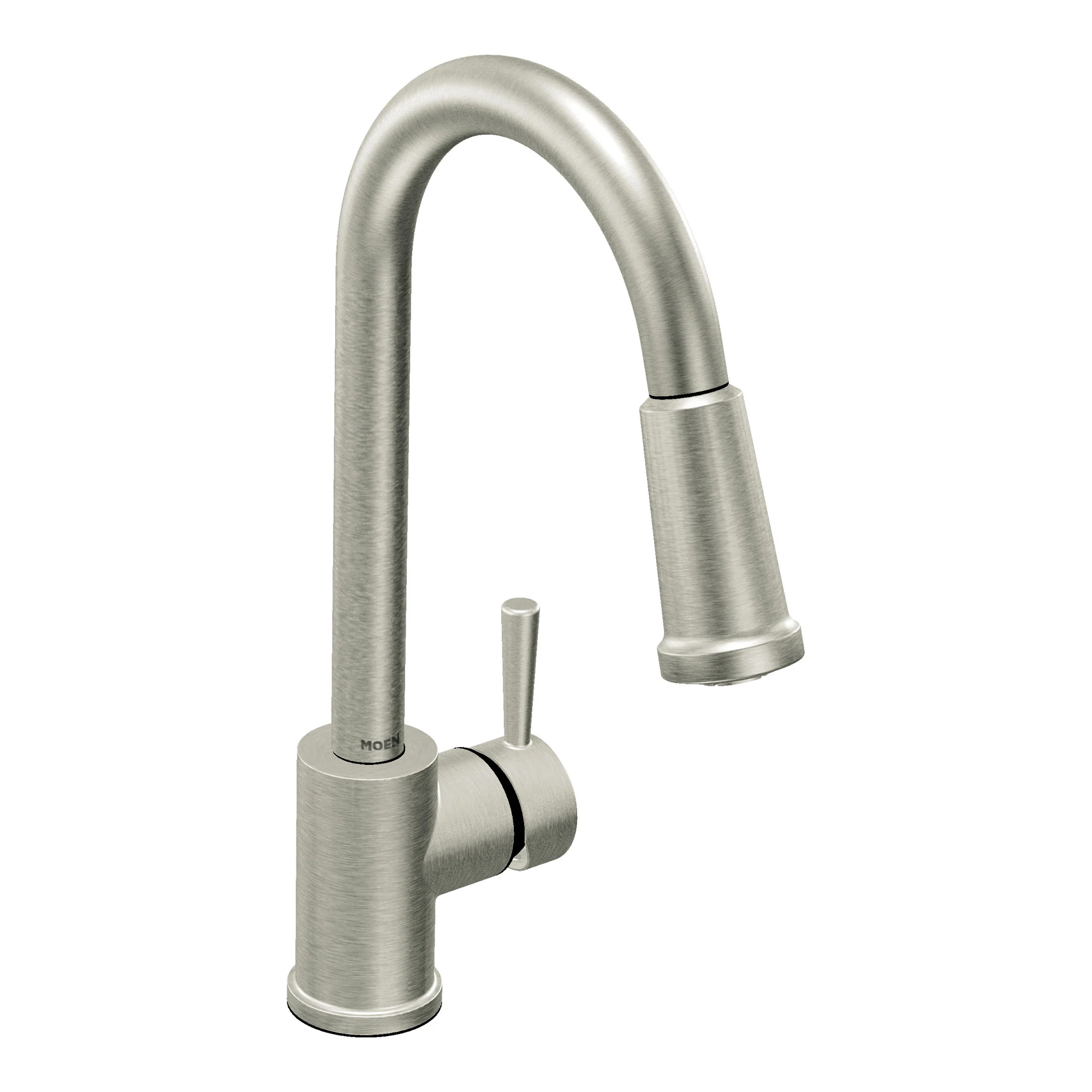 Level Chrome one-handle high arc pullout kitchen faucet - Image 2