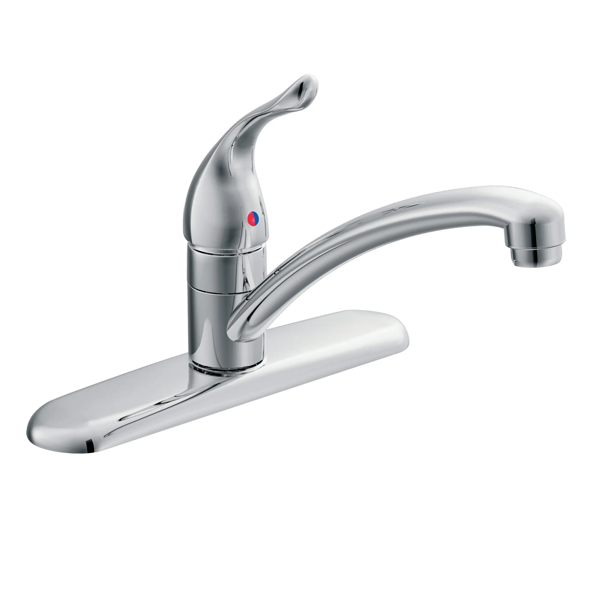Chateau Chrome one-handle low arc kitchen faucet - Image 2