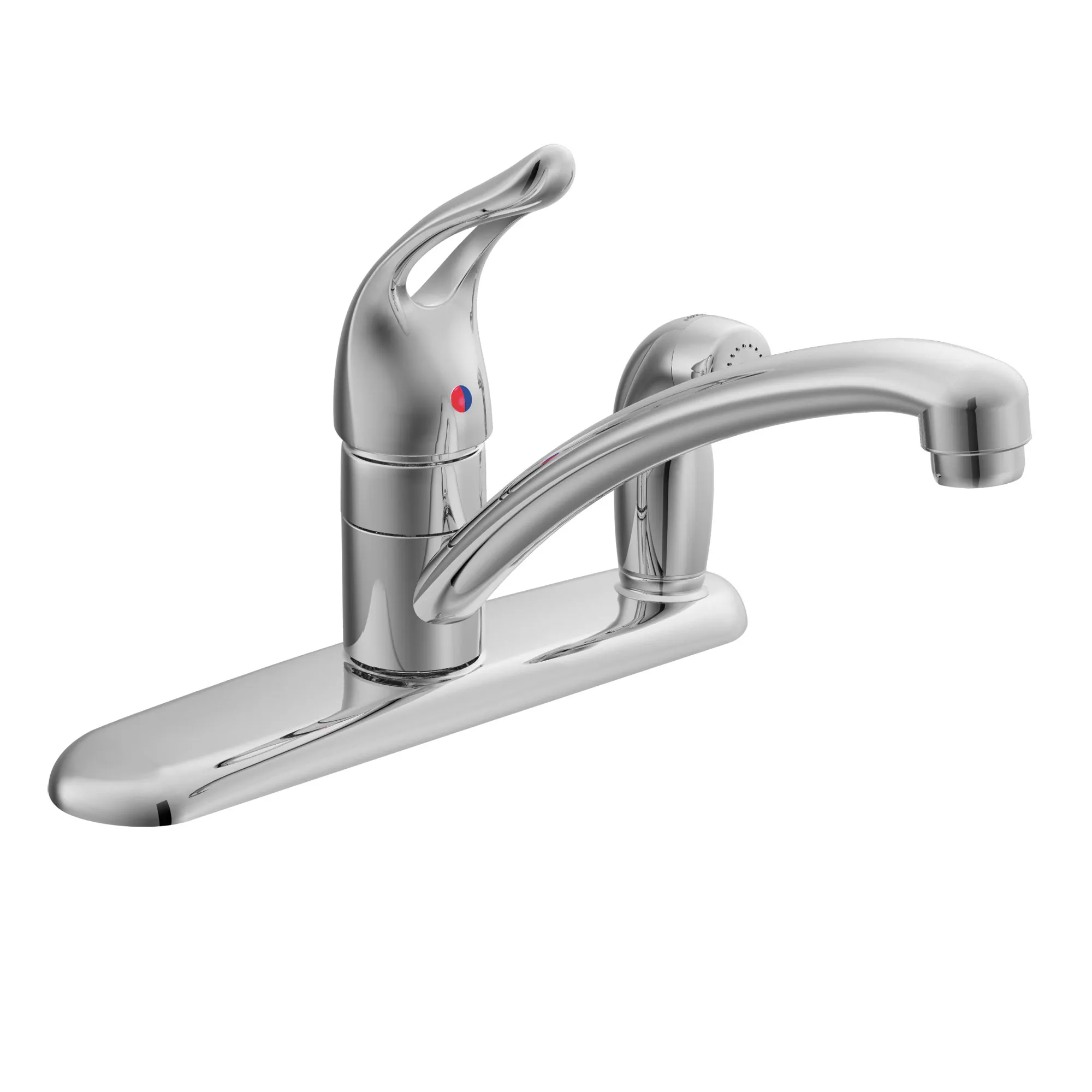 Chateau Chrome one-handle low arc kitchen faucet - Image 2