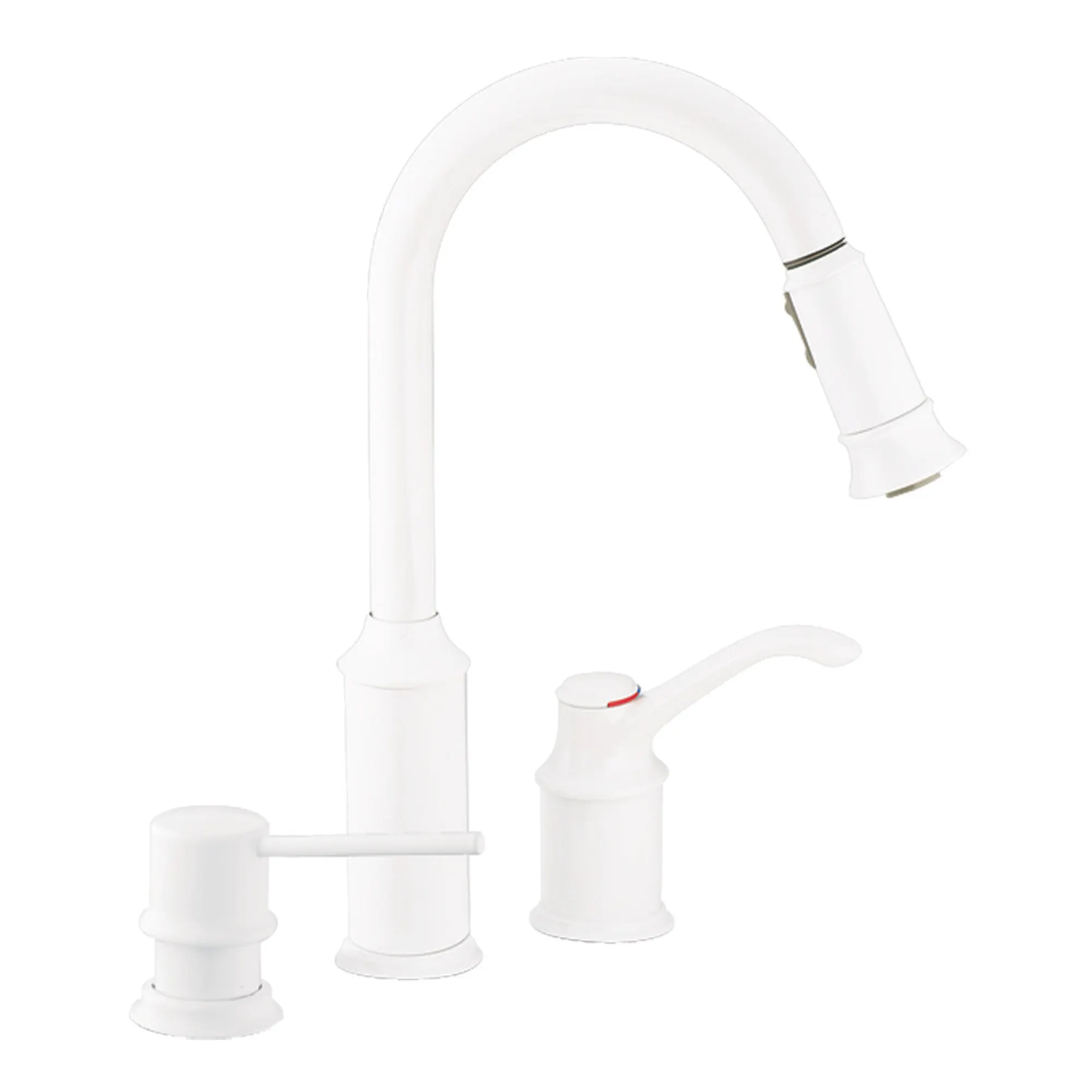 Aberdeen Chrome one-handle high arc pulldown kitchen faucet - Image 5