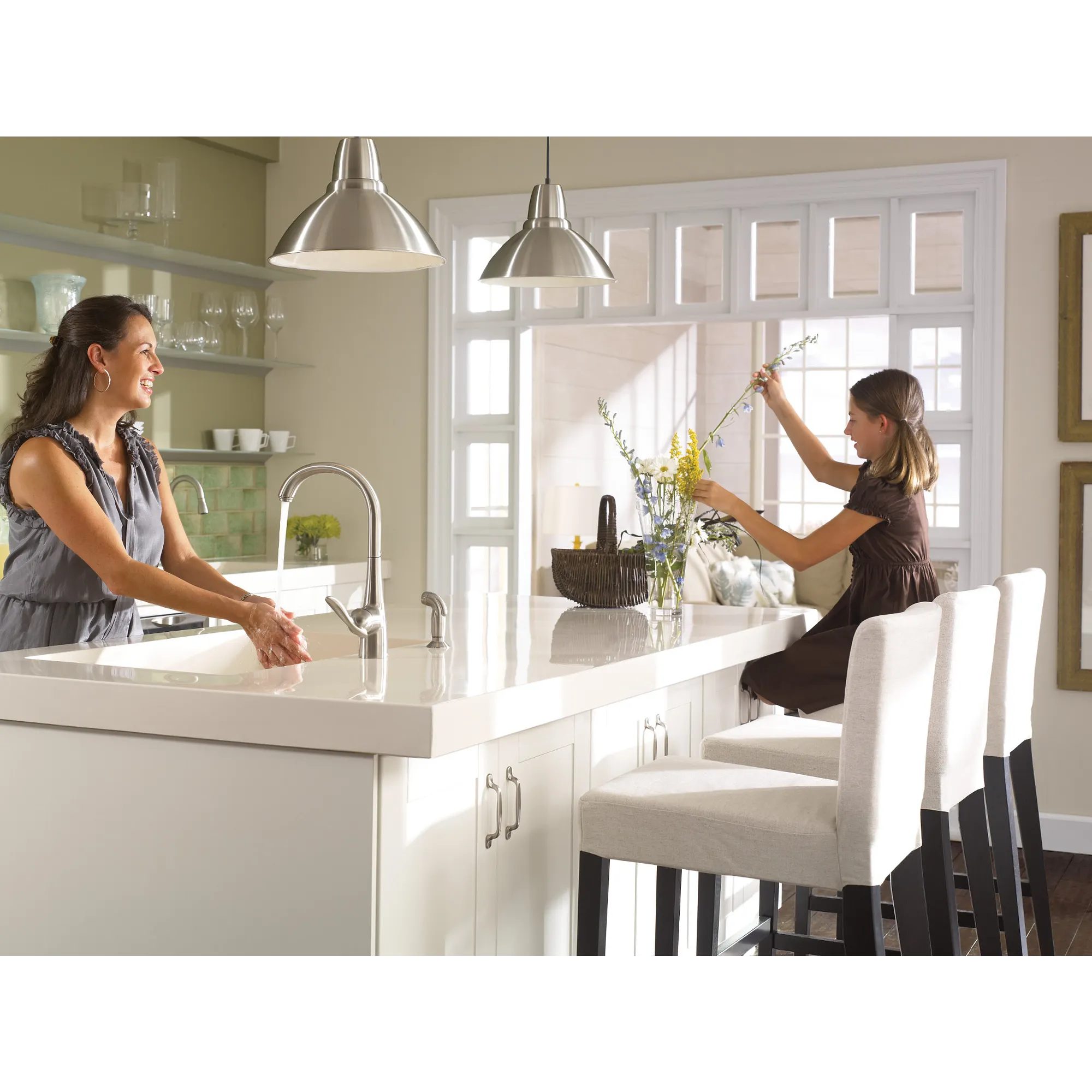 Arbor Chrome one-handle high arc kitchen faucet - Image 6