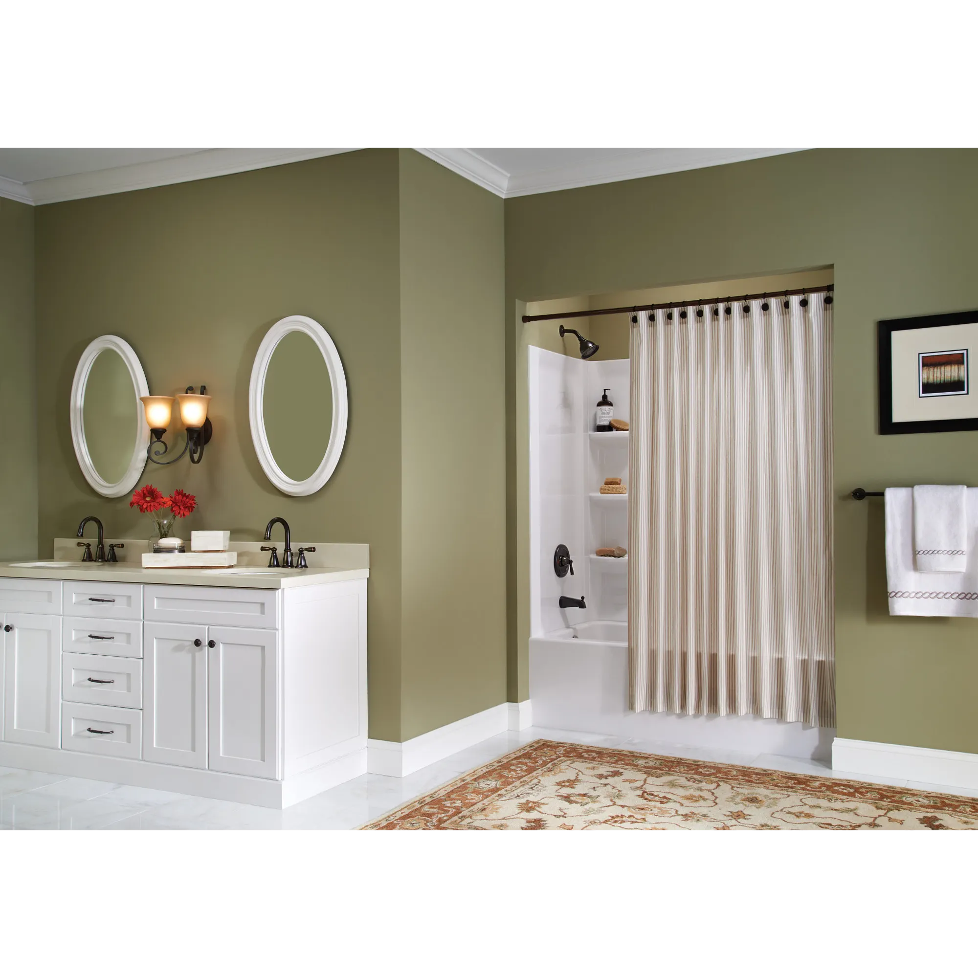 Banbury Chrome two-handle high arc bathroom faucet - Image 4