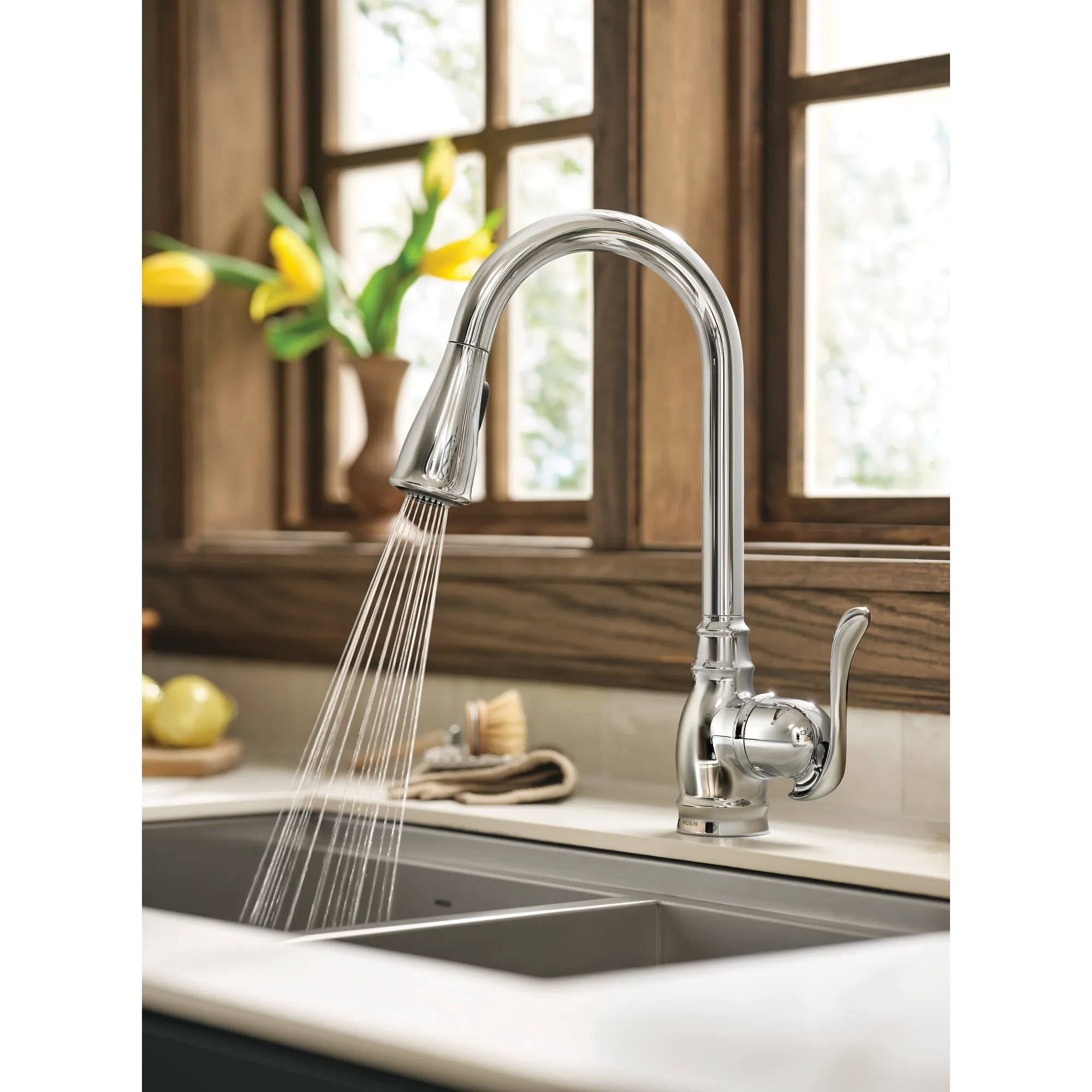 Anabelle One-Handle High Arc Pulldown Kitchen Faucet - Image 13