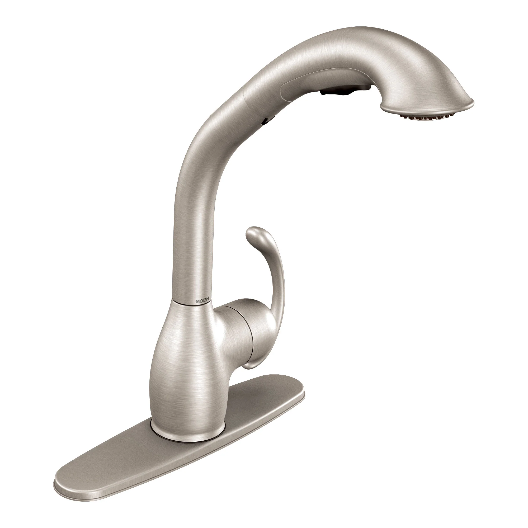 Neva Chrome one-handle high arc pullout kitchen faucet - Image 5