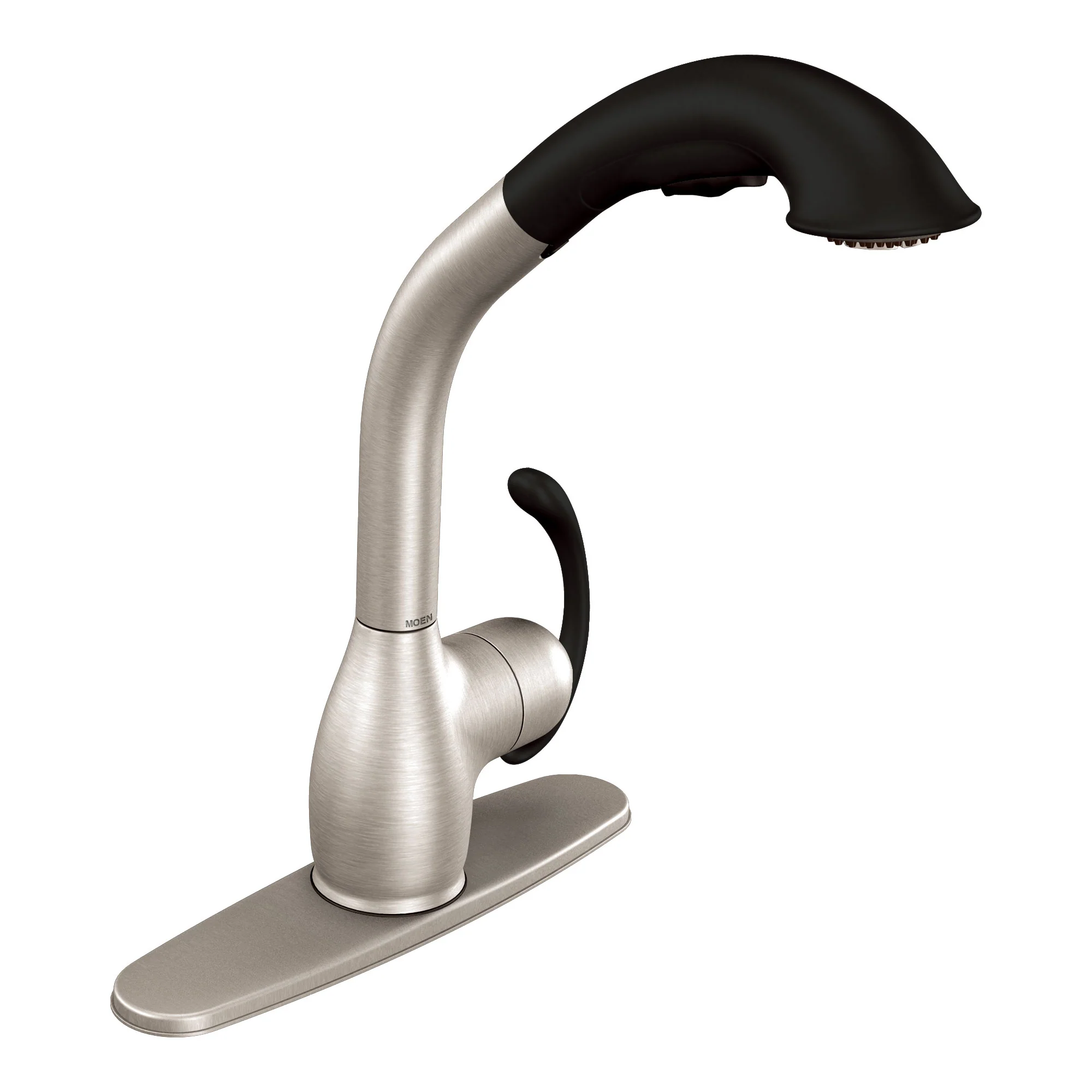 Neva Chrome one-handle high arc pullout kitchen faucet - Image 8