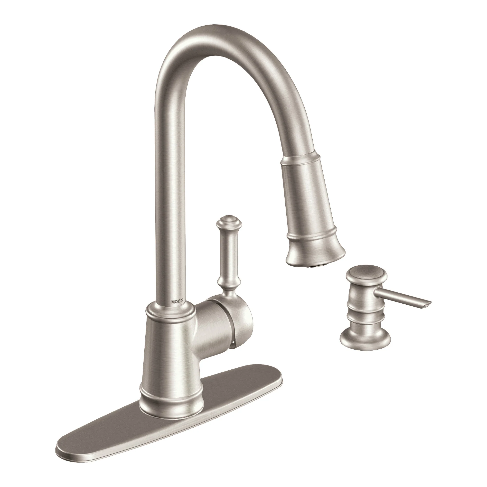 Lindley Classic stainless one-handle high arc bar faucet
