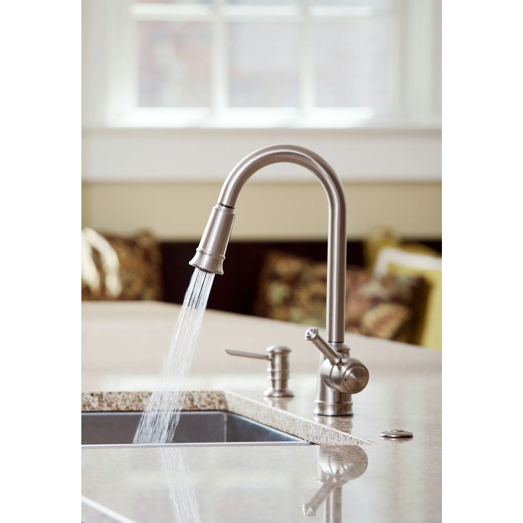 Lindley Classic stainless one-handle high arc bar faucet - Image 6