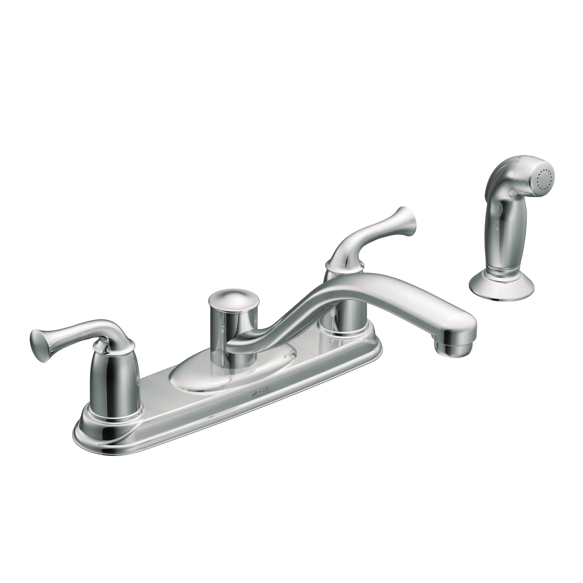 Banbury Chrome two-handle low arc kitchen faucet - Image 2