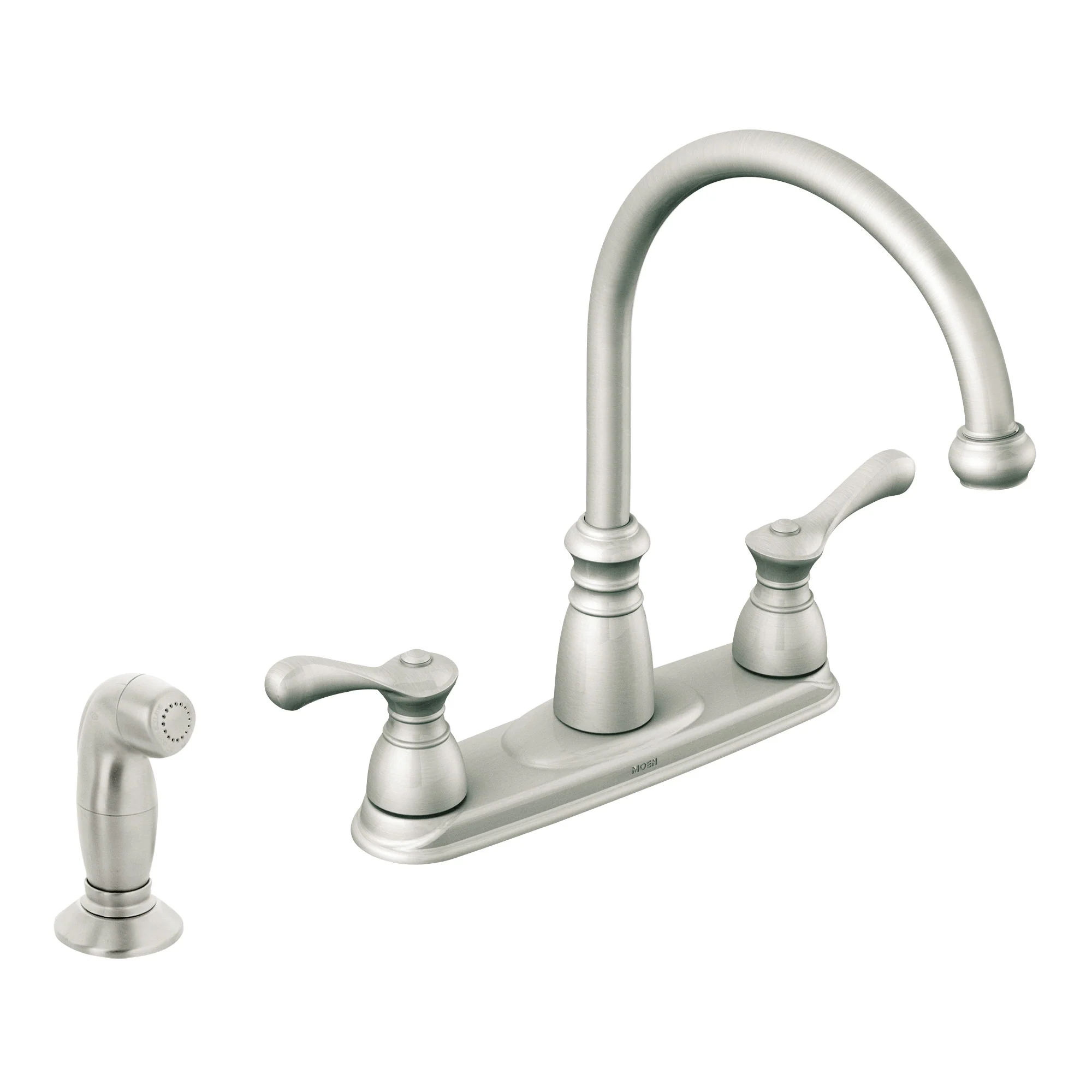 Lexie Chrome two-handle high arc kitchen faucet - Image 3
