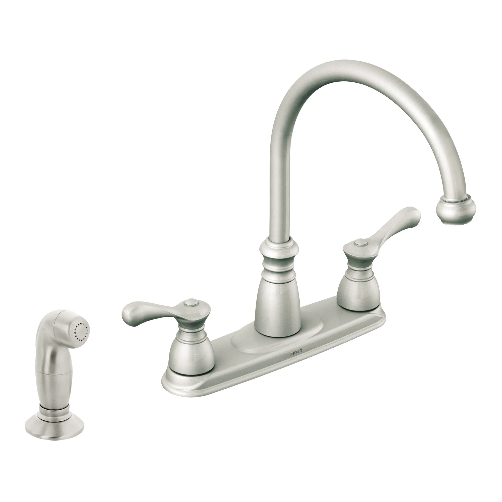 Lexie Chrome two-handle high arc kitchen faucet - Image 4