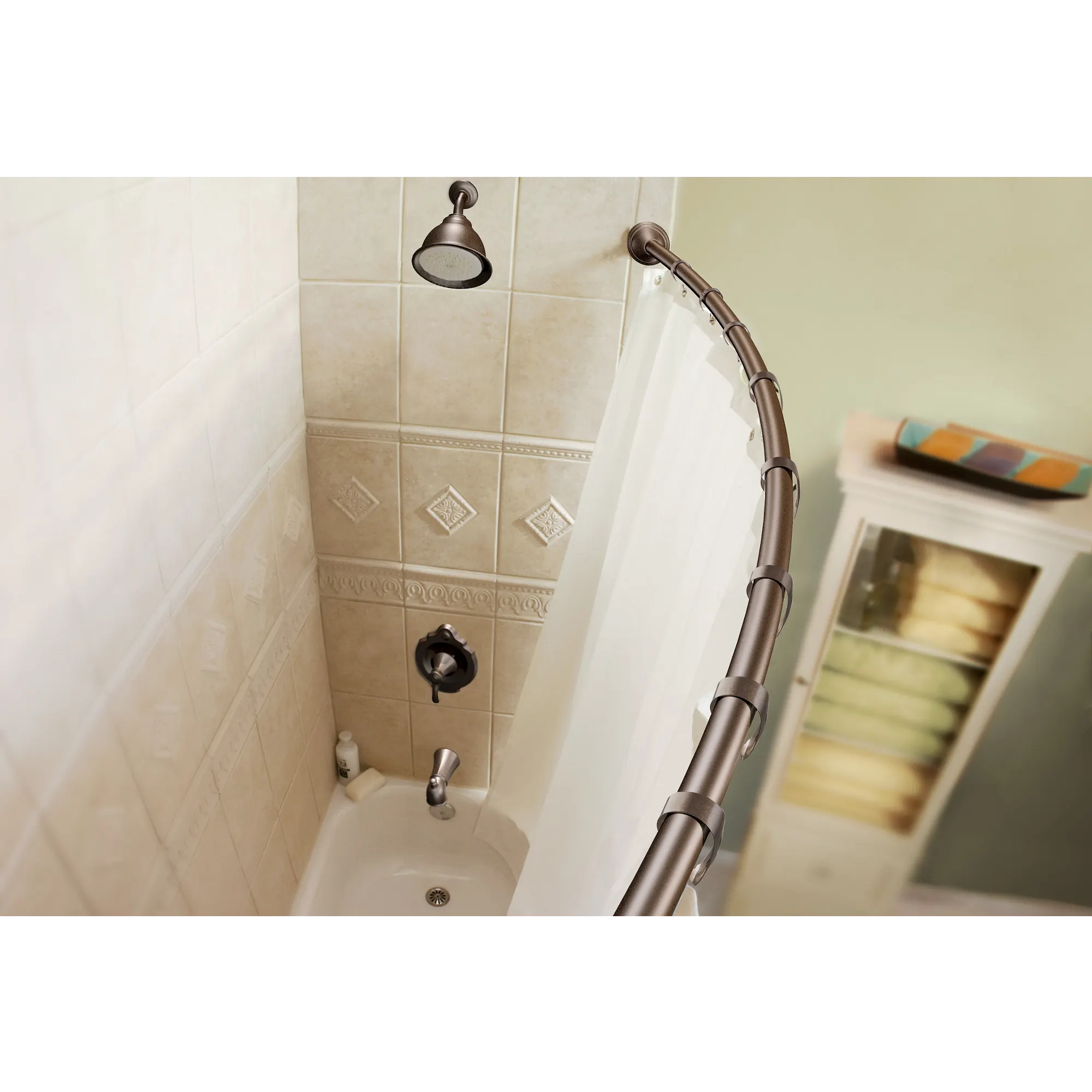 Curved Shower Rods Chrome 5' Curved Shower Rod - Image 11