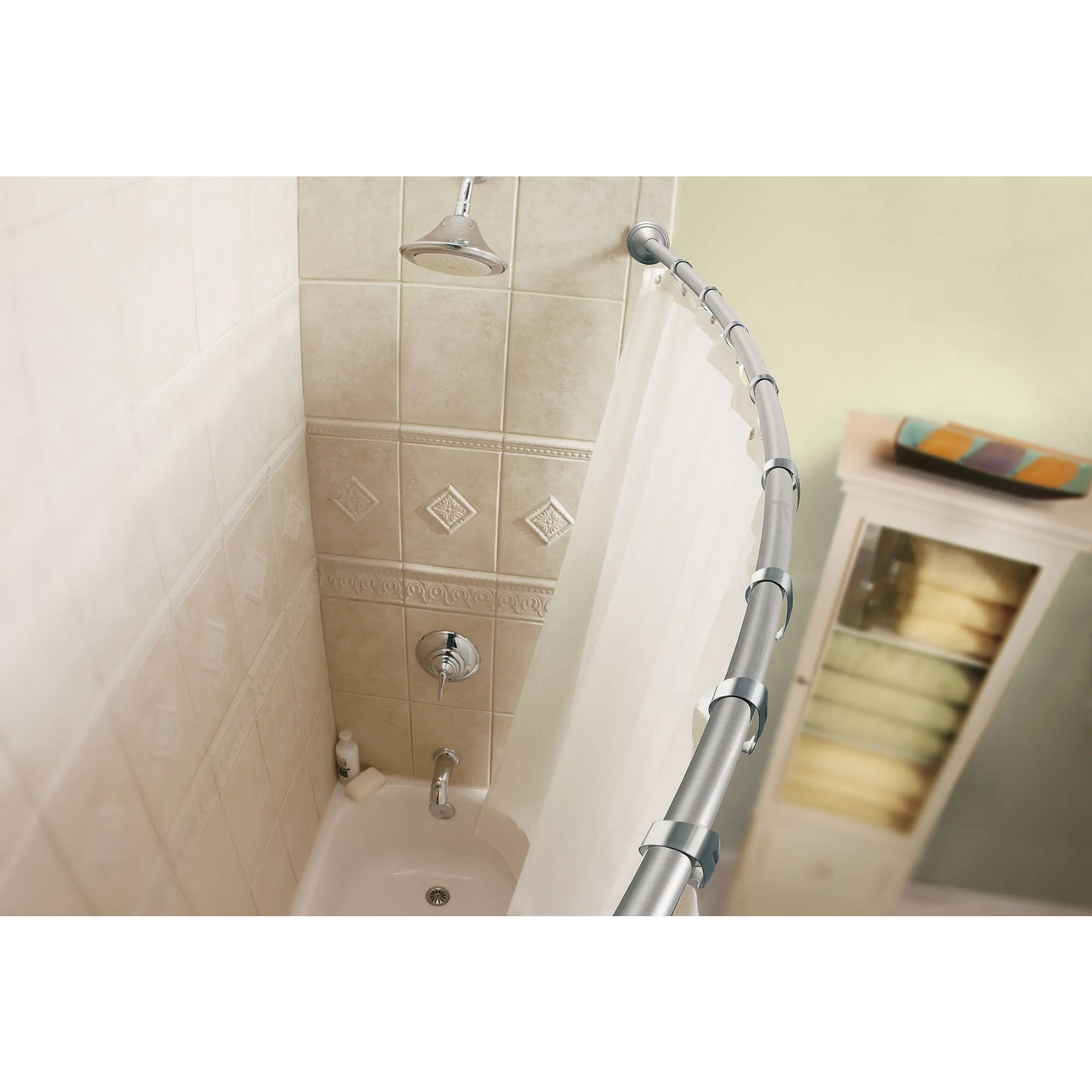 Curved Shower Rods Chrome 5' Curved Shower Rod - Image 7