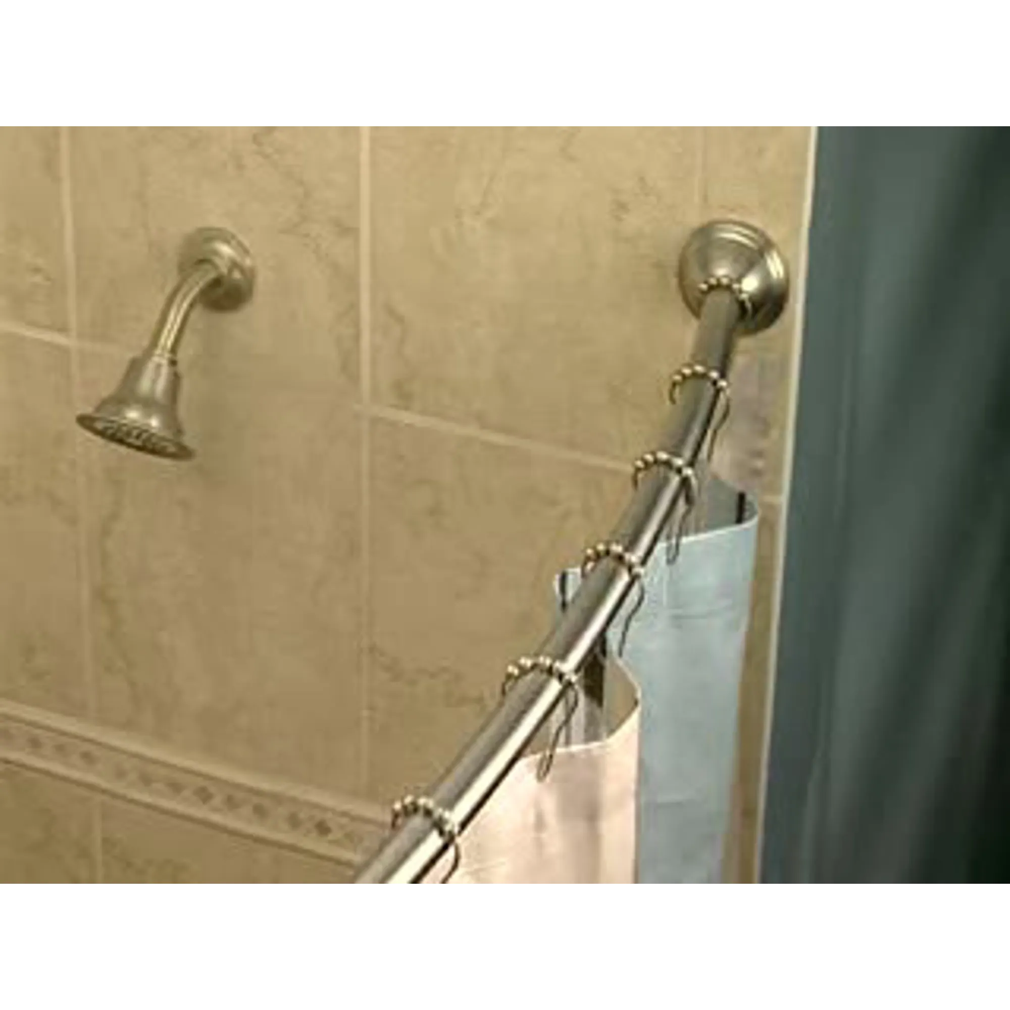 Curved Shower Rods Moen Chrome Curved Shower Rod - Image 4