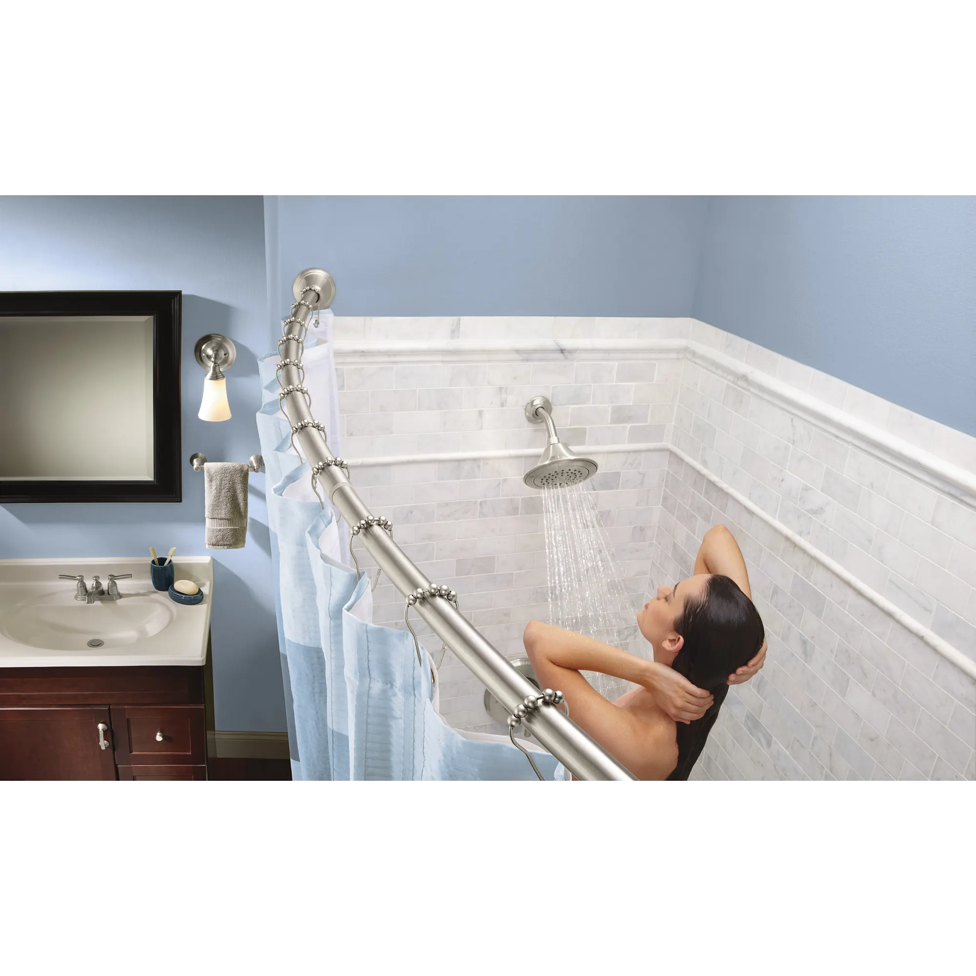 Curved Shower Rods Tension Curved Shower Rod - Image 6