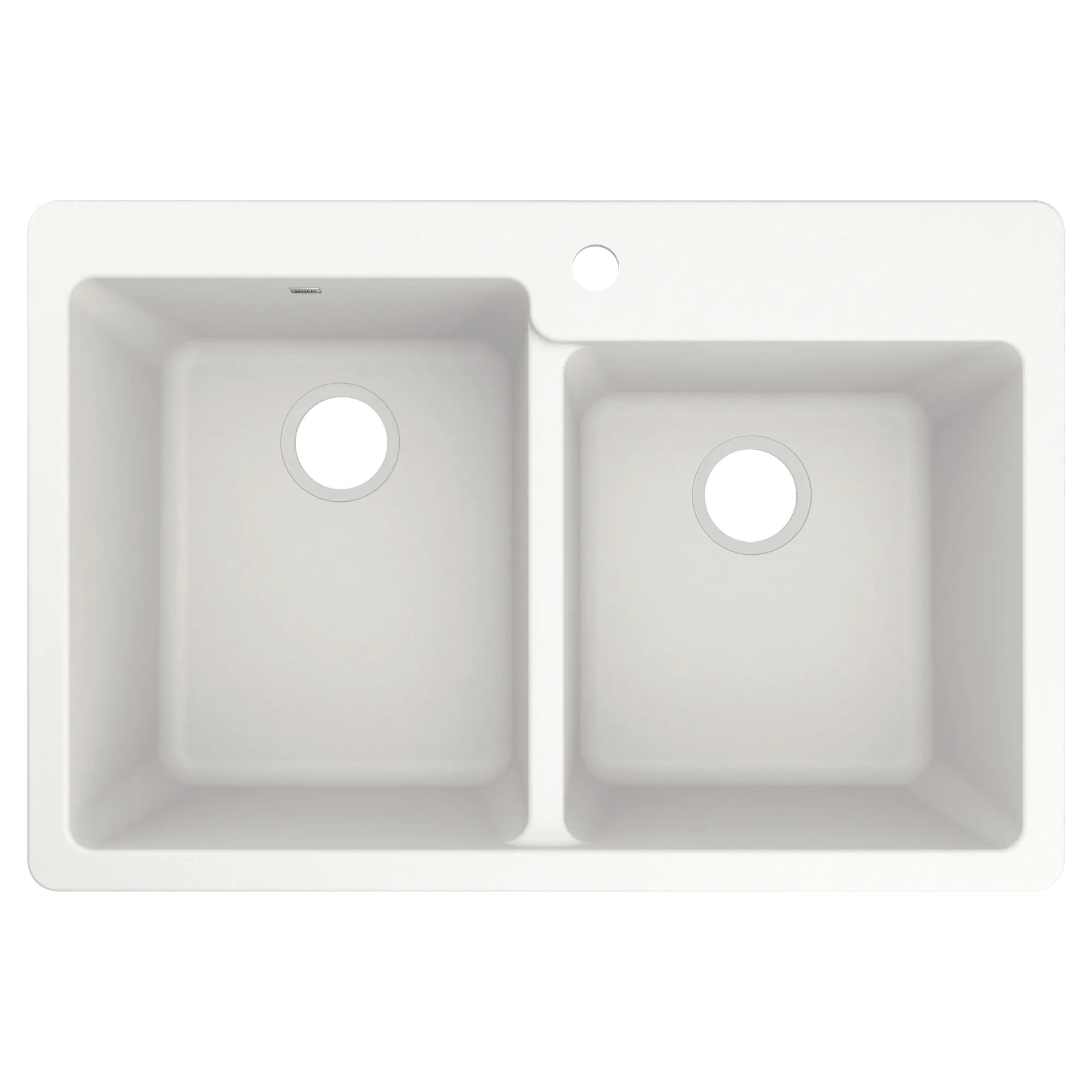 Host 33" Granite Dual Mount Double Bowl Sink - Image 2