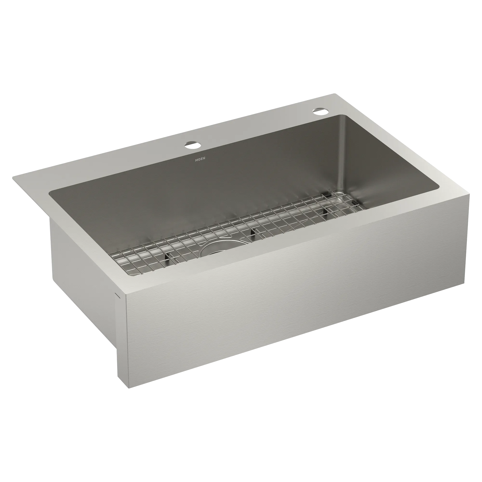 Prep 33" Stainless Steel  Dual Mount Apron Front Single Bowl Sink - Image 4