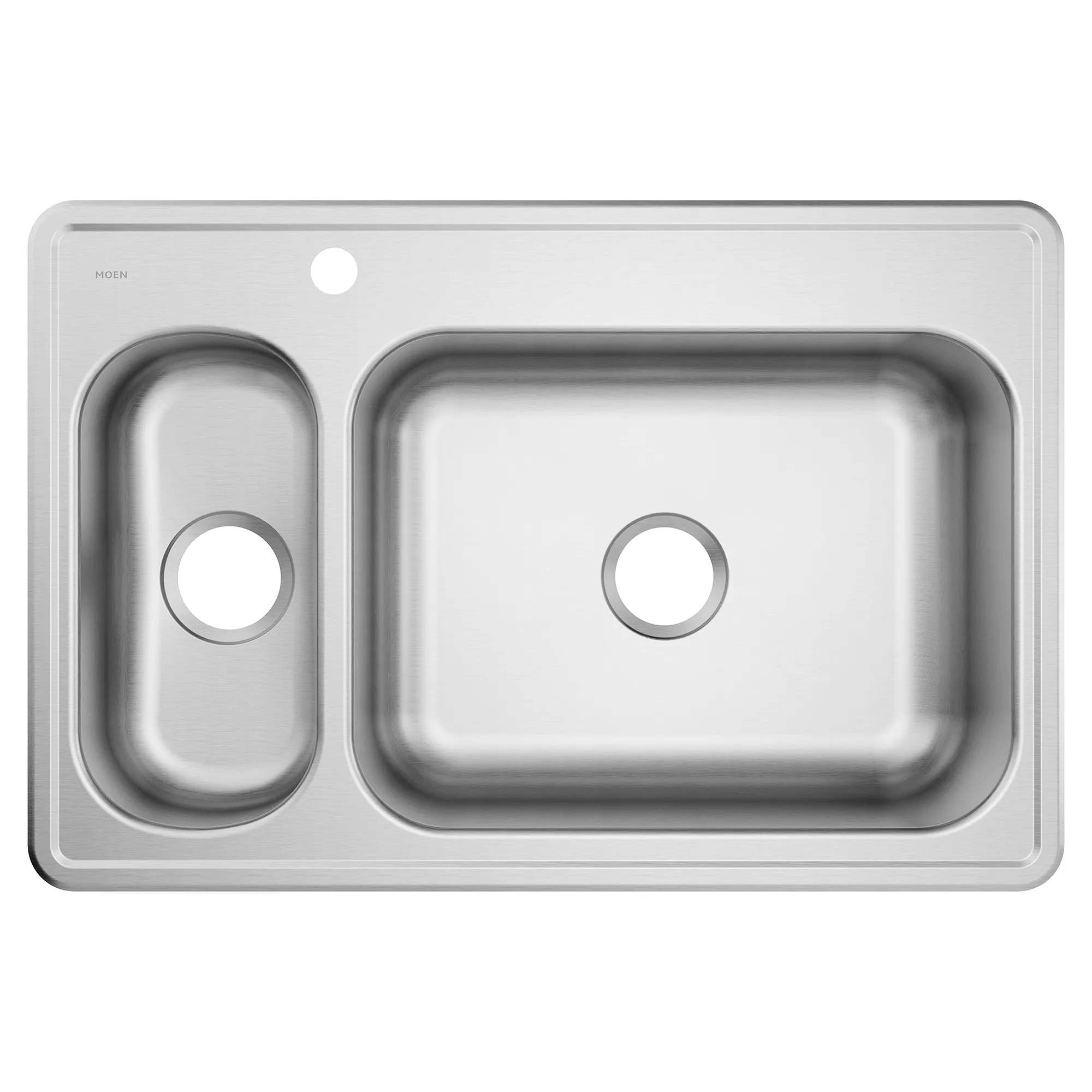 2000 Series 33"x22" stainless steel 20 gauge double bowl drop in sink - Image 2