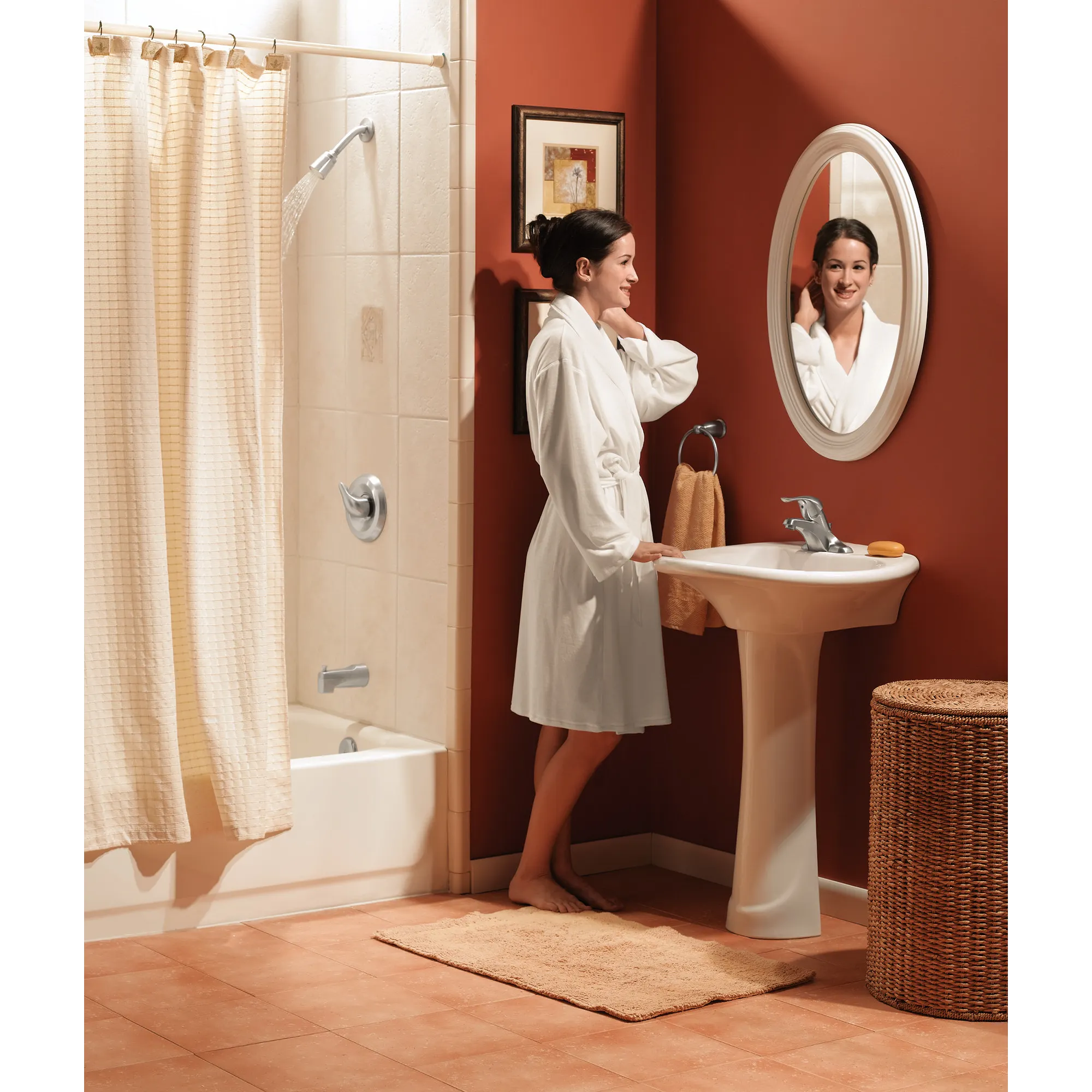 Chateau Chrome One-Handle Low Arc Bathroom Faucet - Image 21