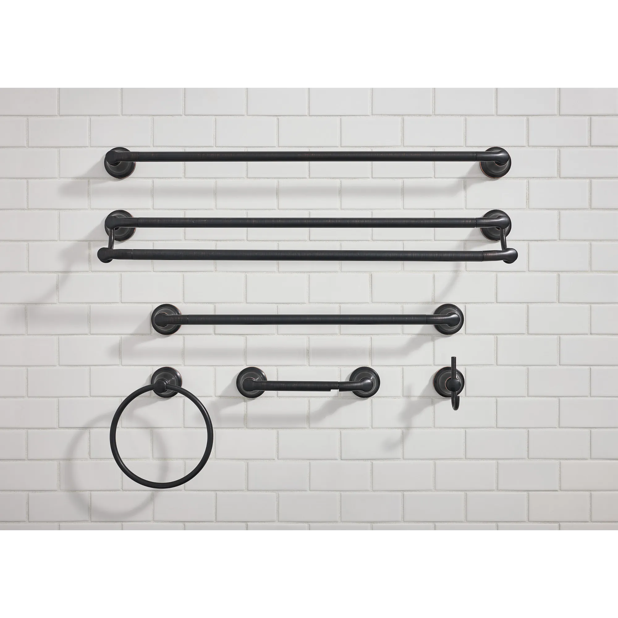 Hilliard Matte black 24" double towel bar - Image 20
