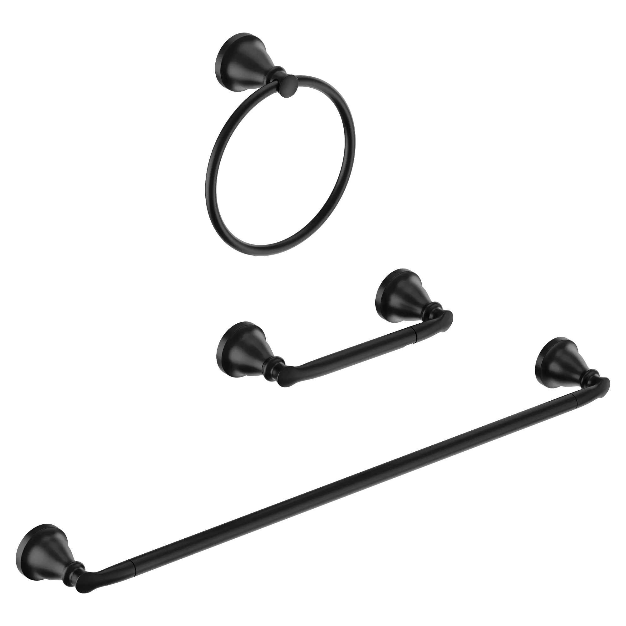 Hilliard Chrome pivoting paper holder towel bar towel ring - Image 5
