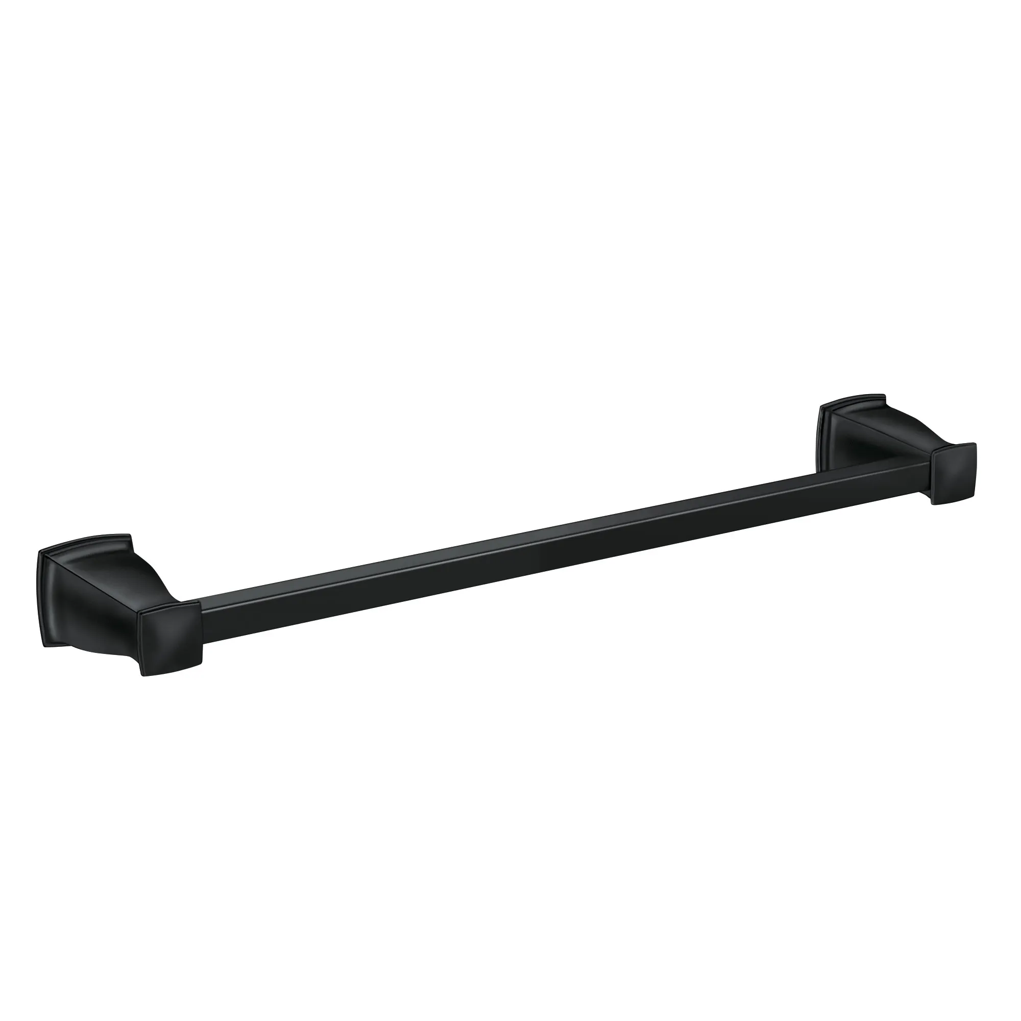 Hensley Matte Black 3 PC Kit: Pivoting Paper Holder, Towel Bar & Towel Ring - Image 15