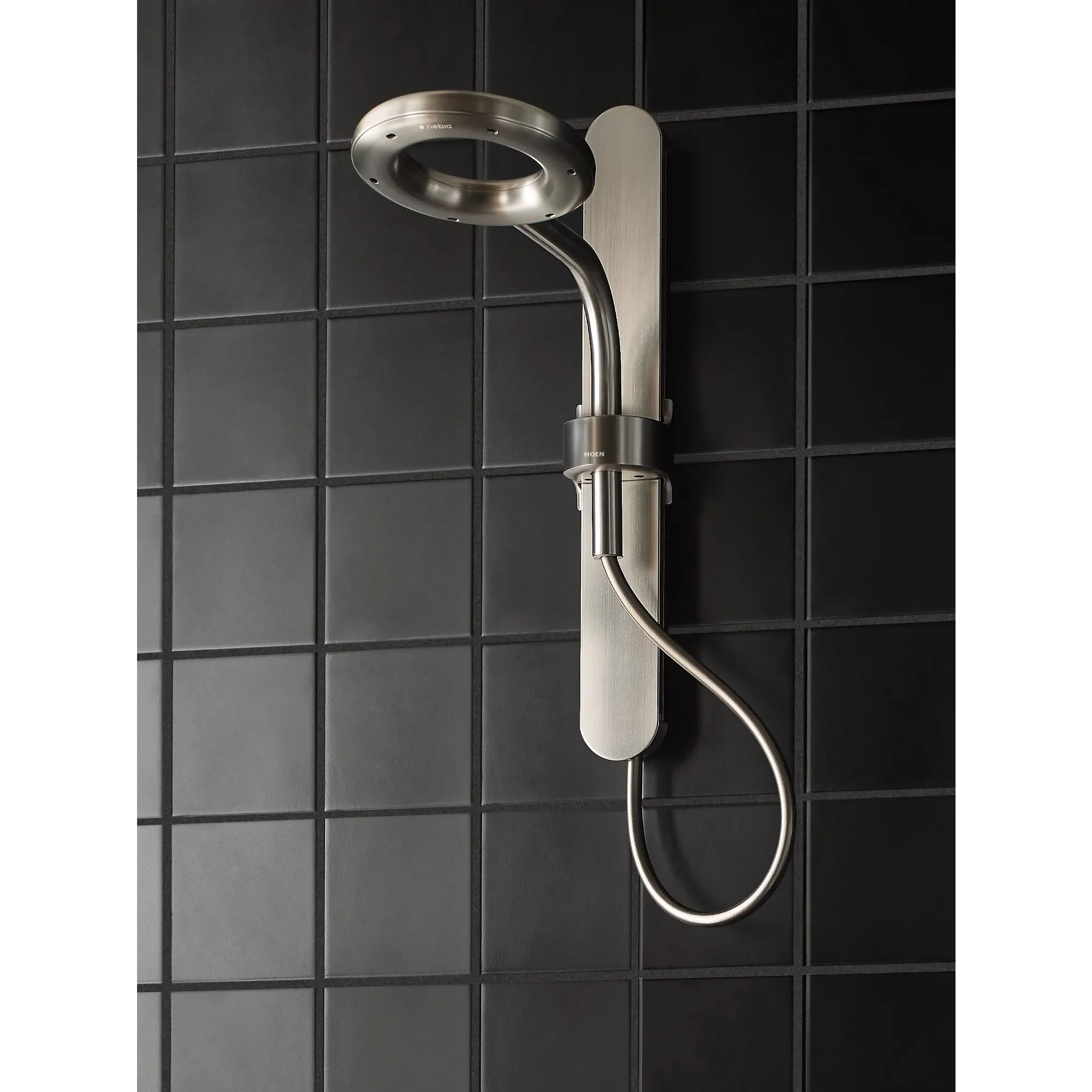 Moen Spa Shower Matte Black Two-Function 7.9" Diameter Spray Head Standard With Handshower - Image 29