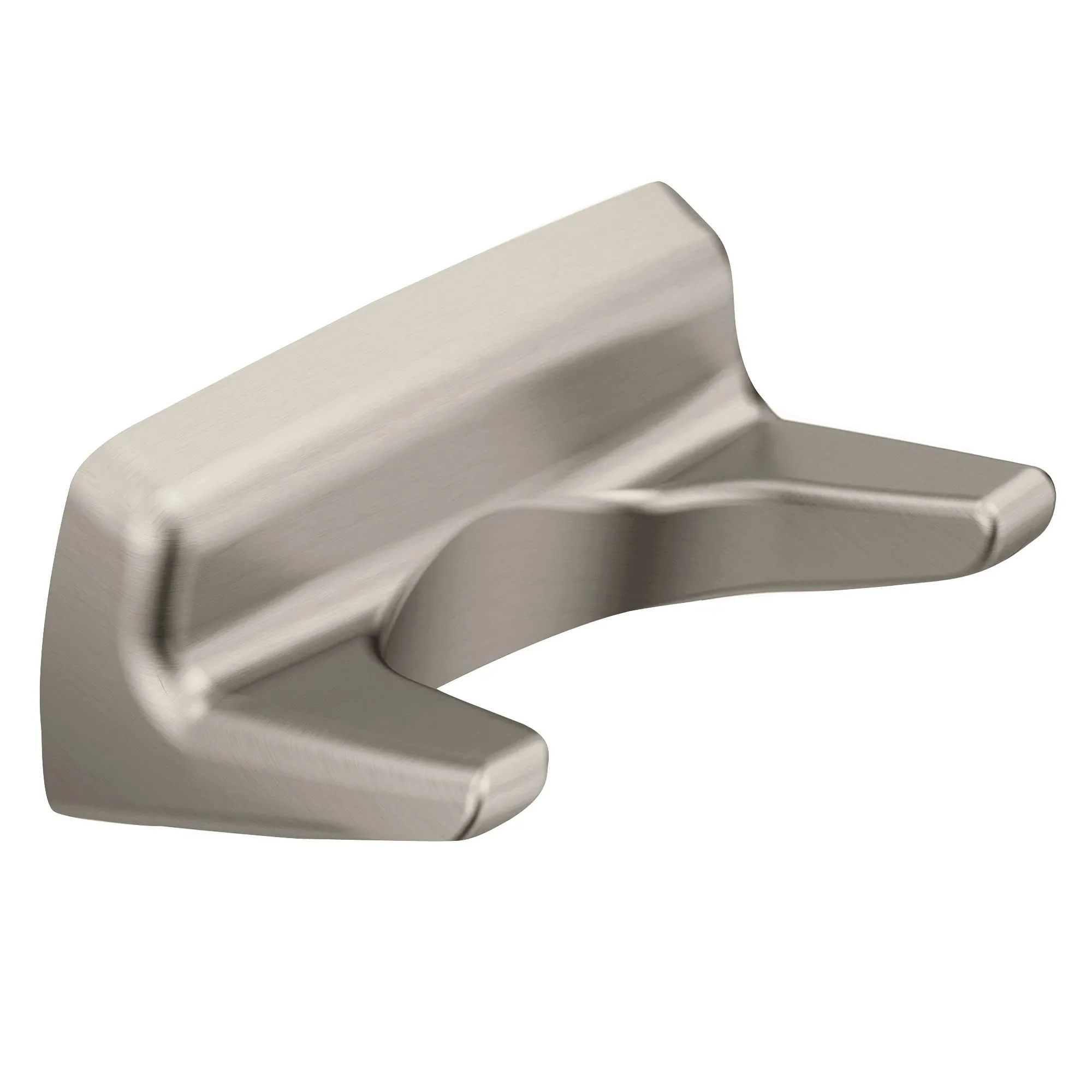 Contemporary Brushed nickel Double Robe Hook - Image 2