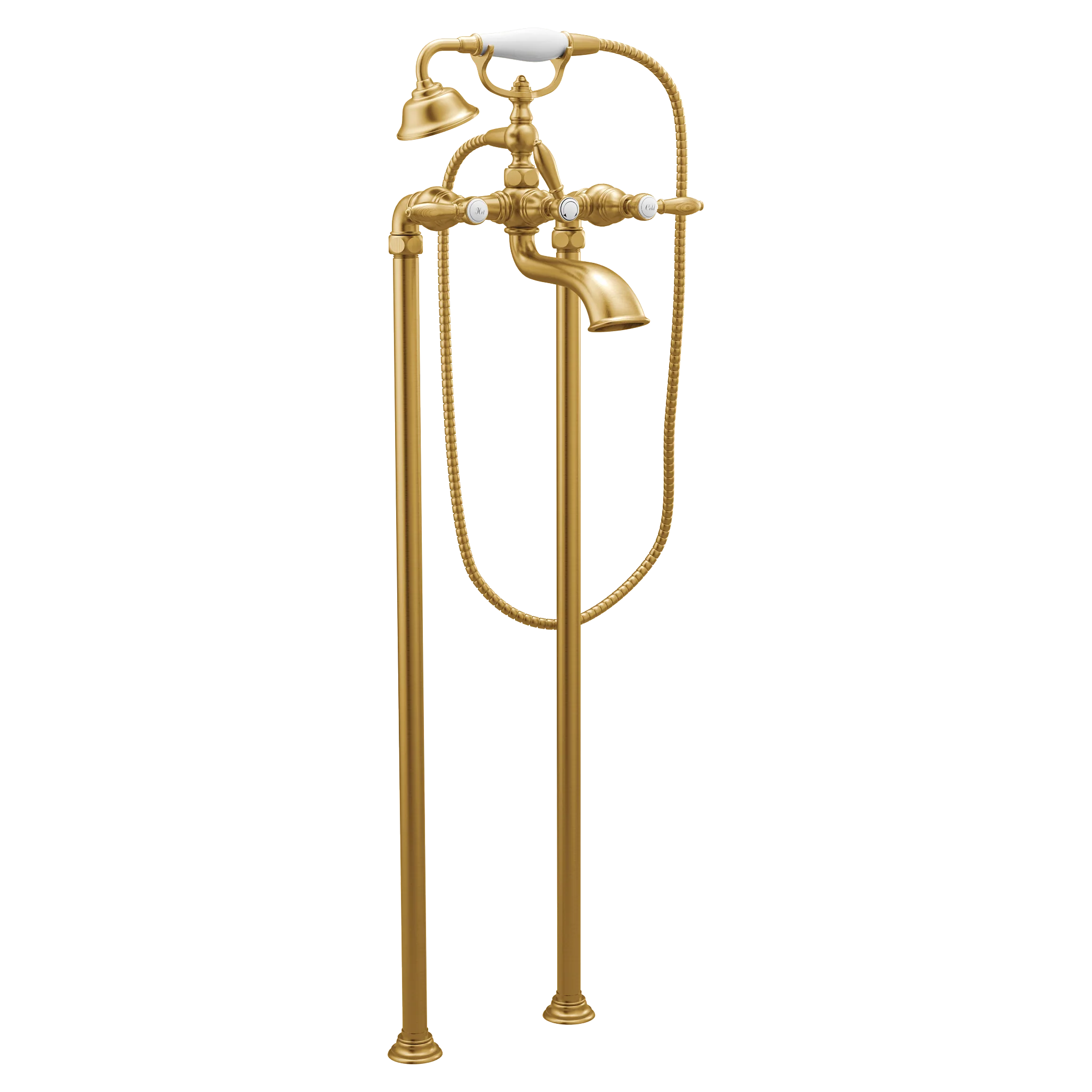 Weymouth Two-Handle Tub Filler including Handheld Shower - Image 18