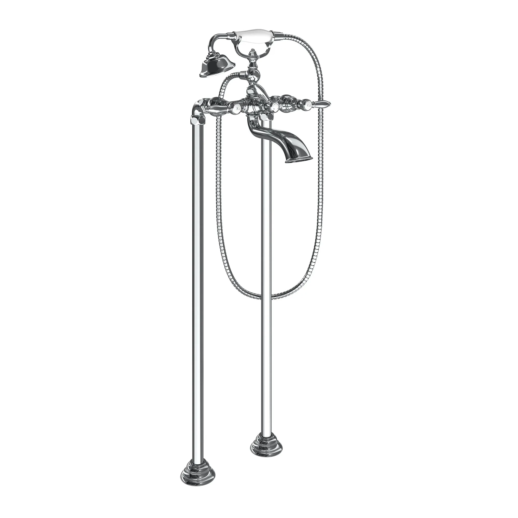 Weymouth Two-Handle Tub Filler including Handheld Shower - Image 2