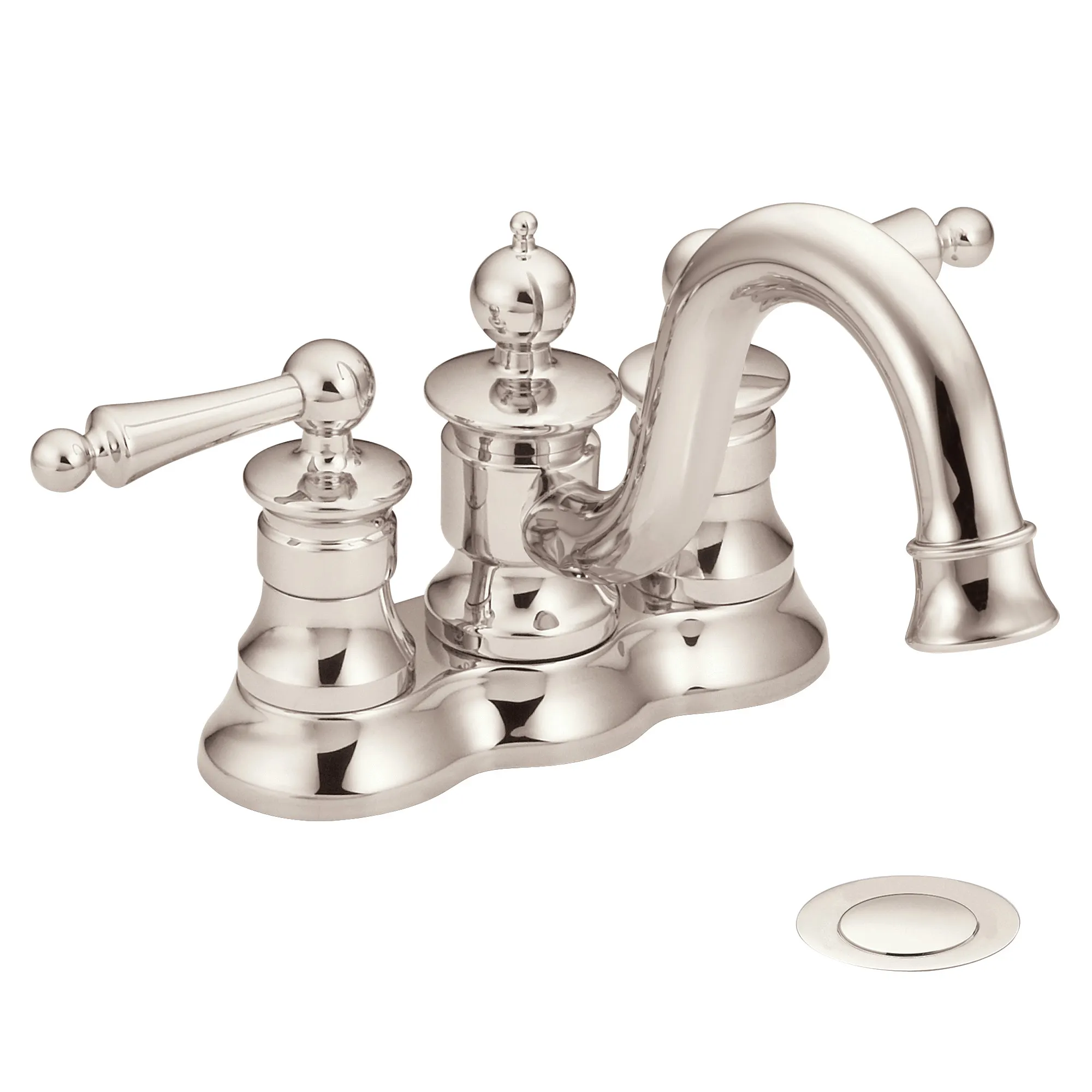 Waterhill Chrome two-handle high arc bathroom faucet - Image 4