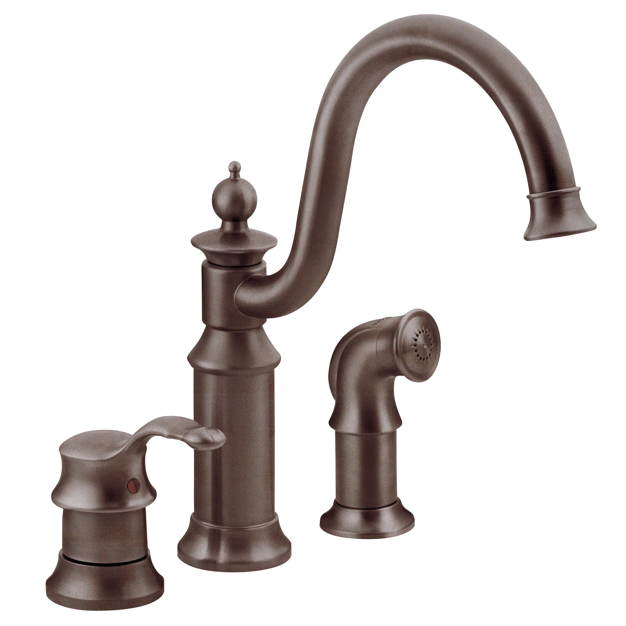 Waterhill Chrome One-Handle High Arc Kitchen Faucet - Image 6