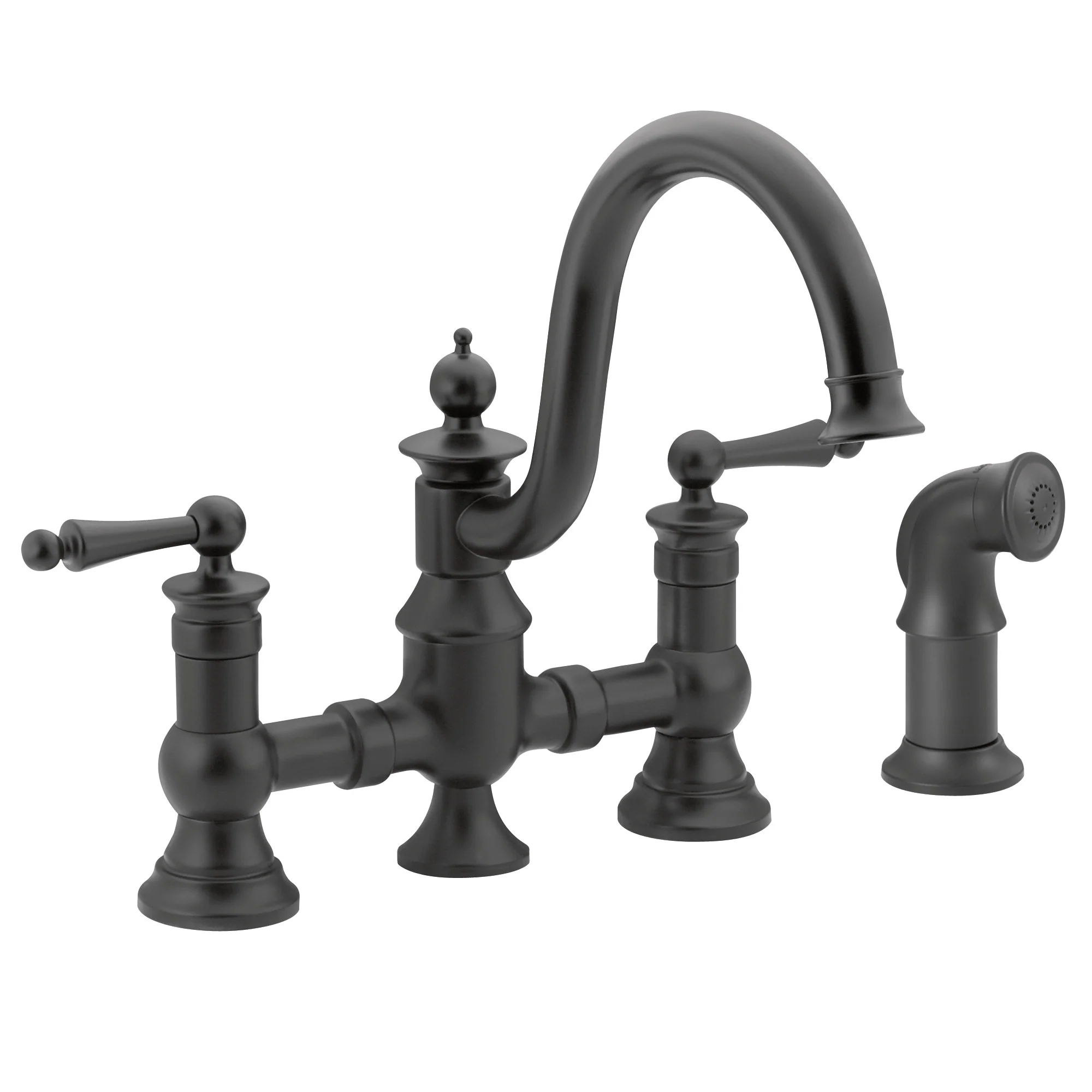 Waterhill Chrome Two-Handle High Arc Kitchen Faucet - Image 10