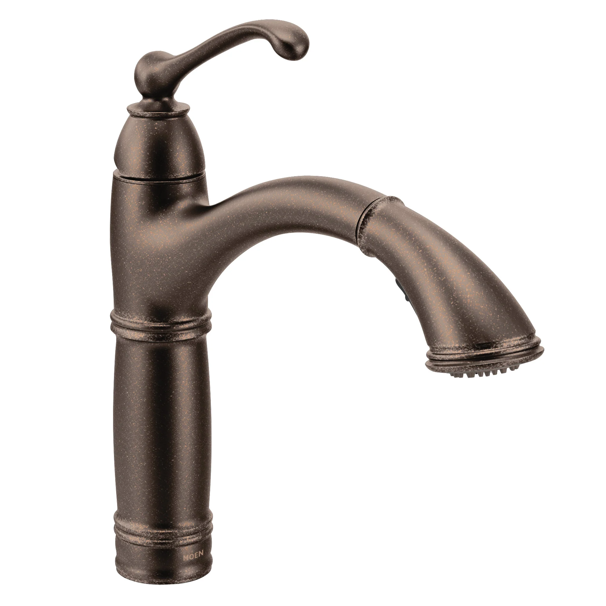 Brookshire Chrome one-handle high arc pullout kitchen faucet - Image 6