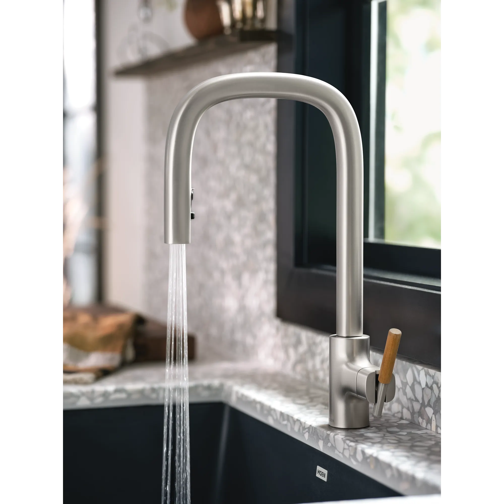 Tenon One-handle High Arc Pulldown Kitchen Faucet - Image 32